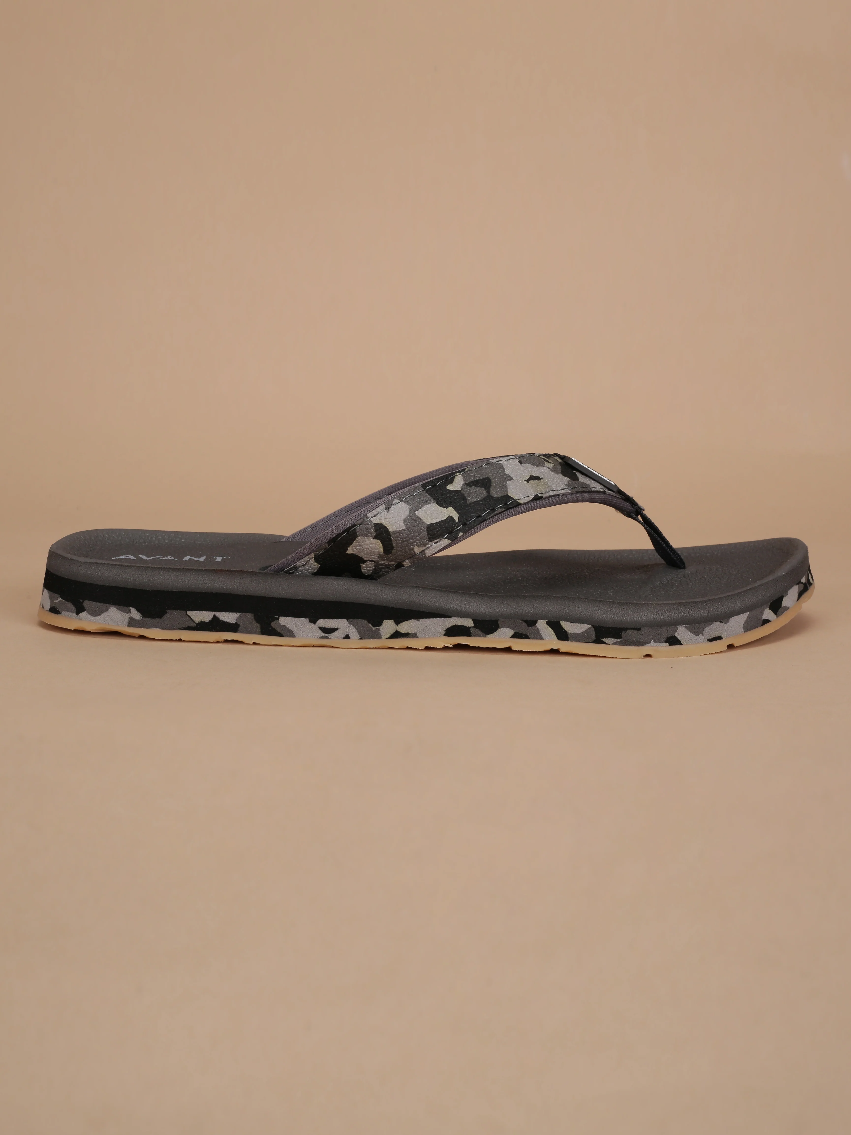 Avant Men's Mariner Flip Flops - Grey/Black - Image 3