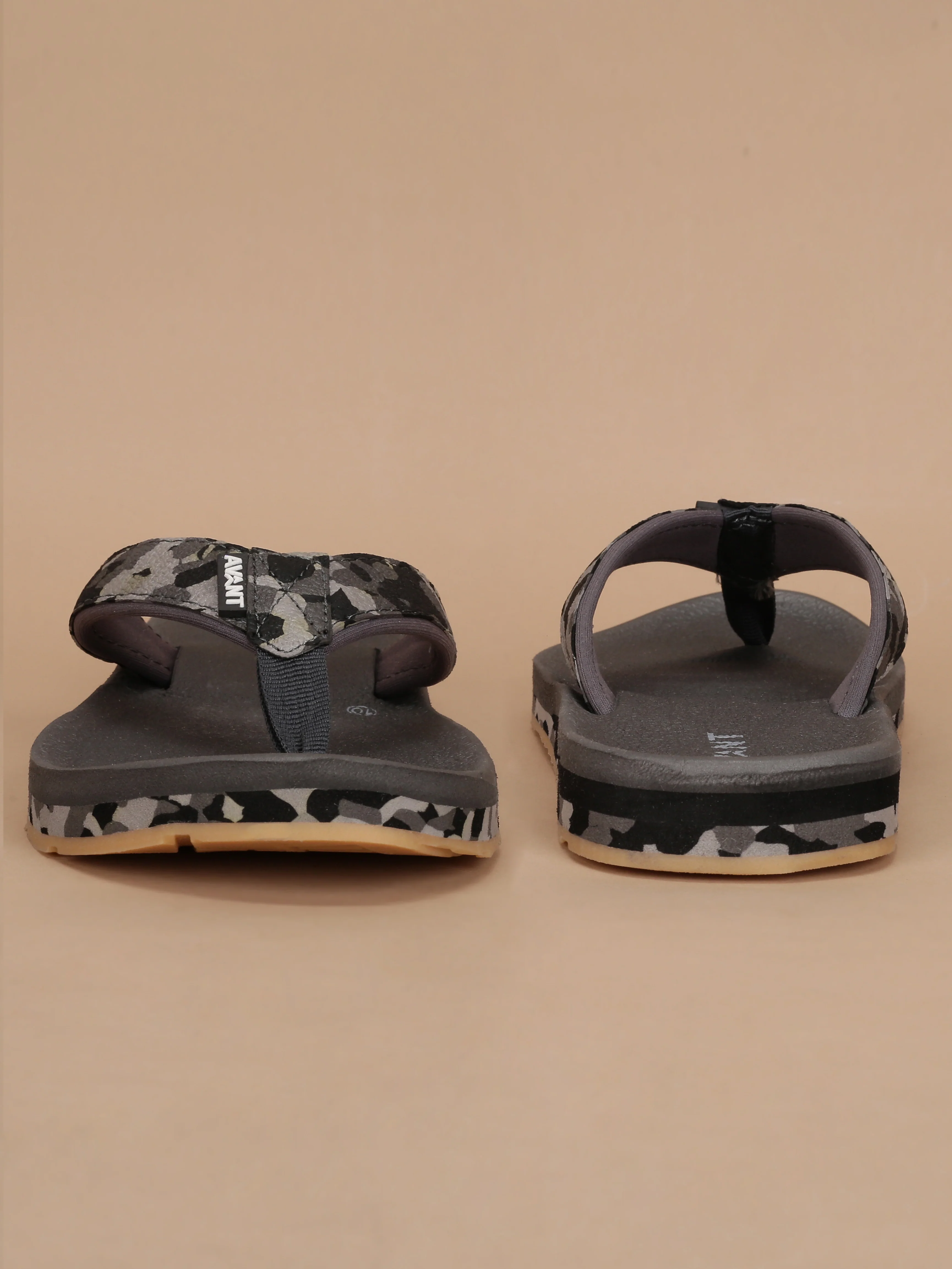 Avant Men's Mariner Flip Flops - Grey/Black - Image 5