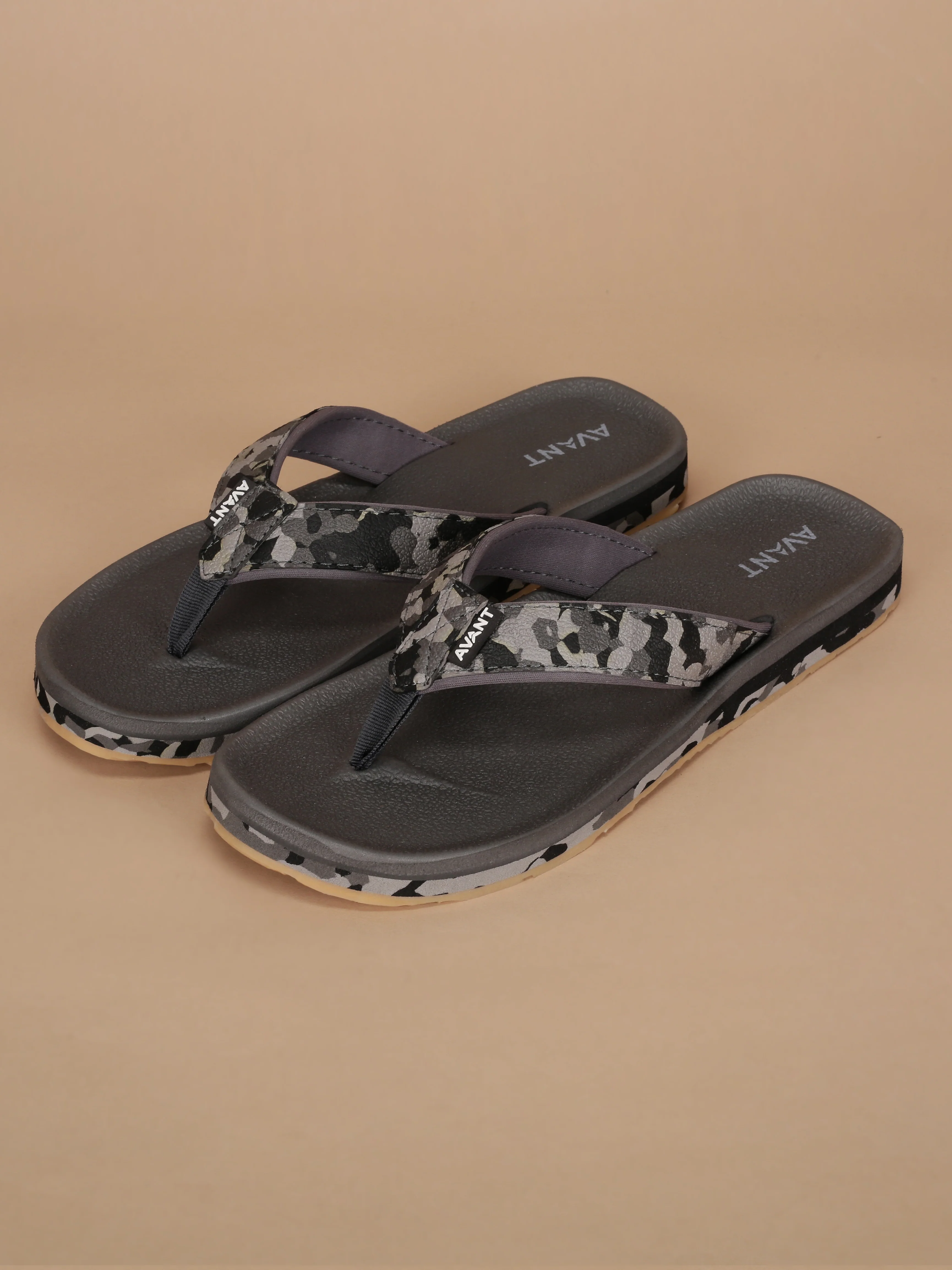 Avant Men's Mariner Flip Flops - Grey/Black - Image 7