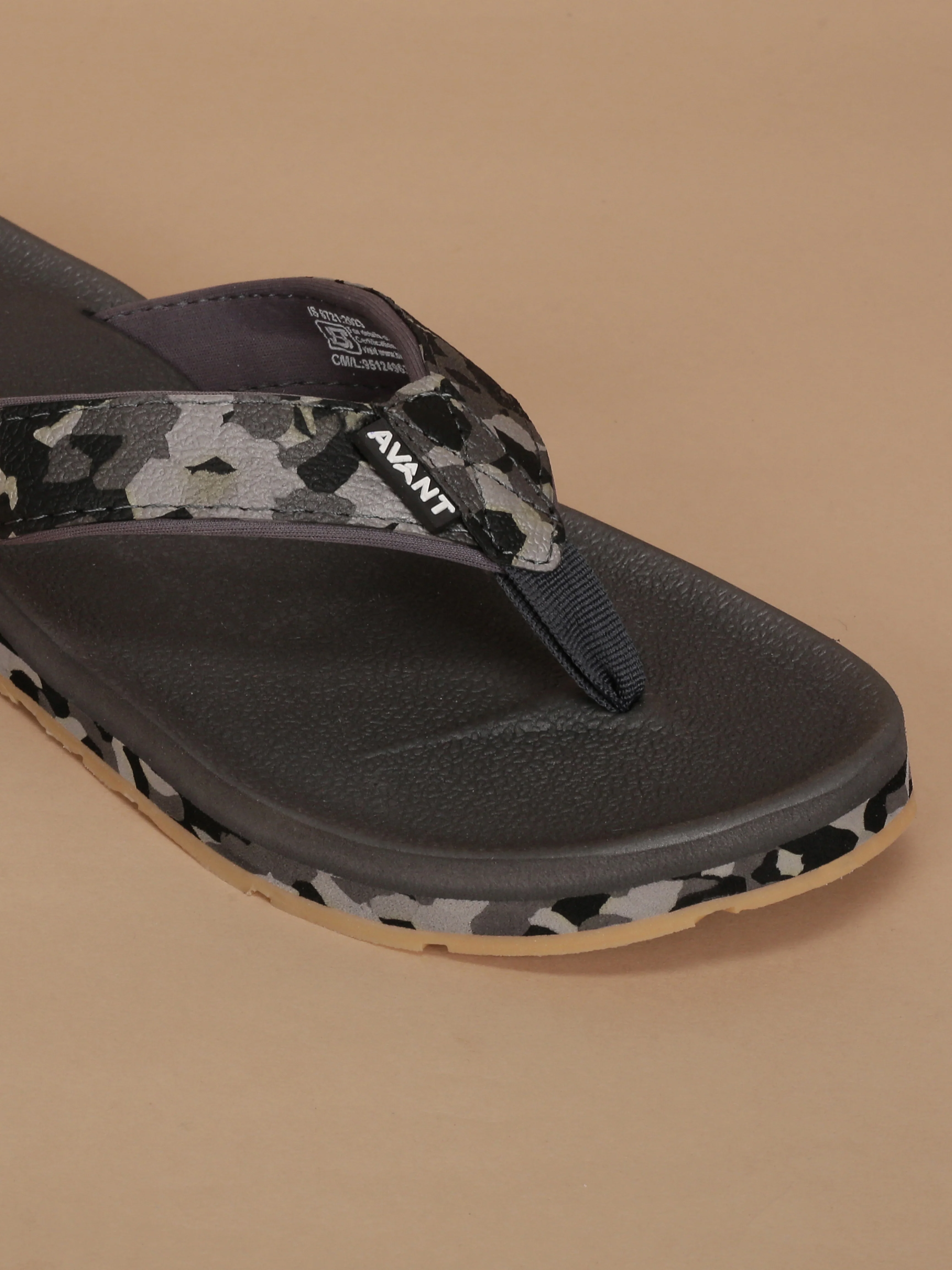 Avant Men's Mariner Flip Flops - Grey/Black - Image 8