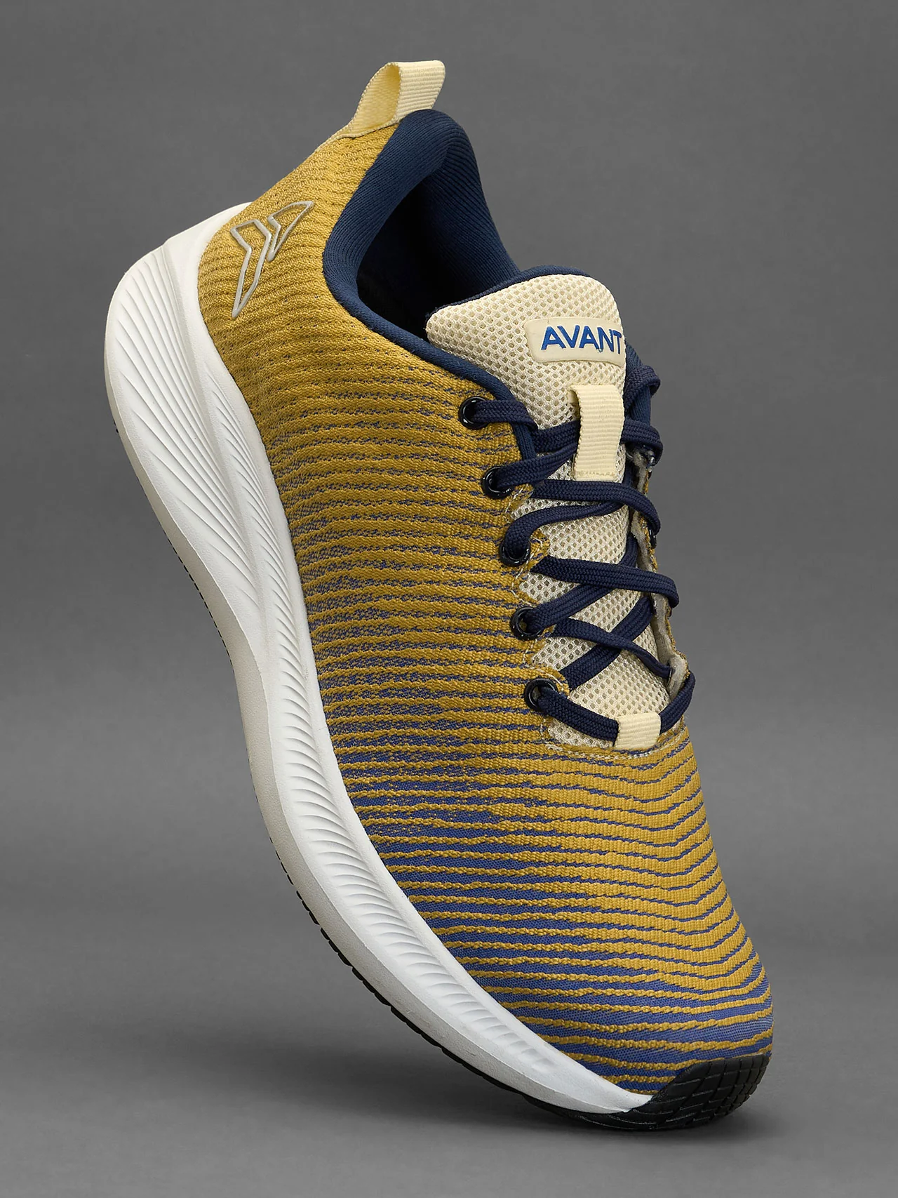 Avant Men's Matrix Running Shoes-Gold/Blue - Image 4