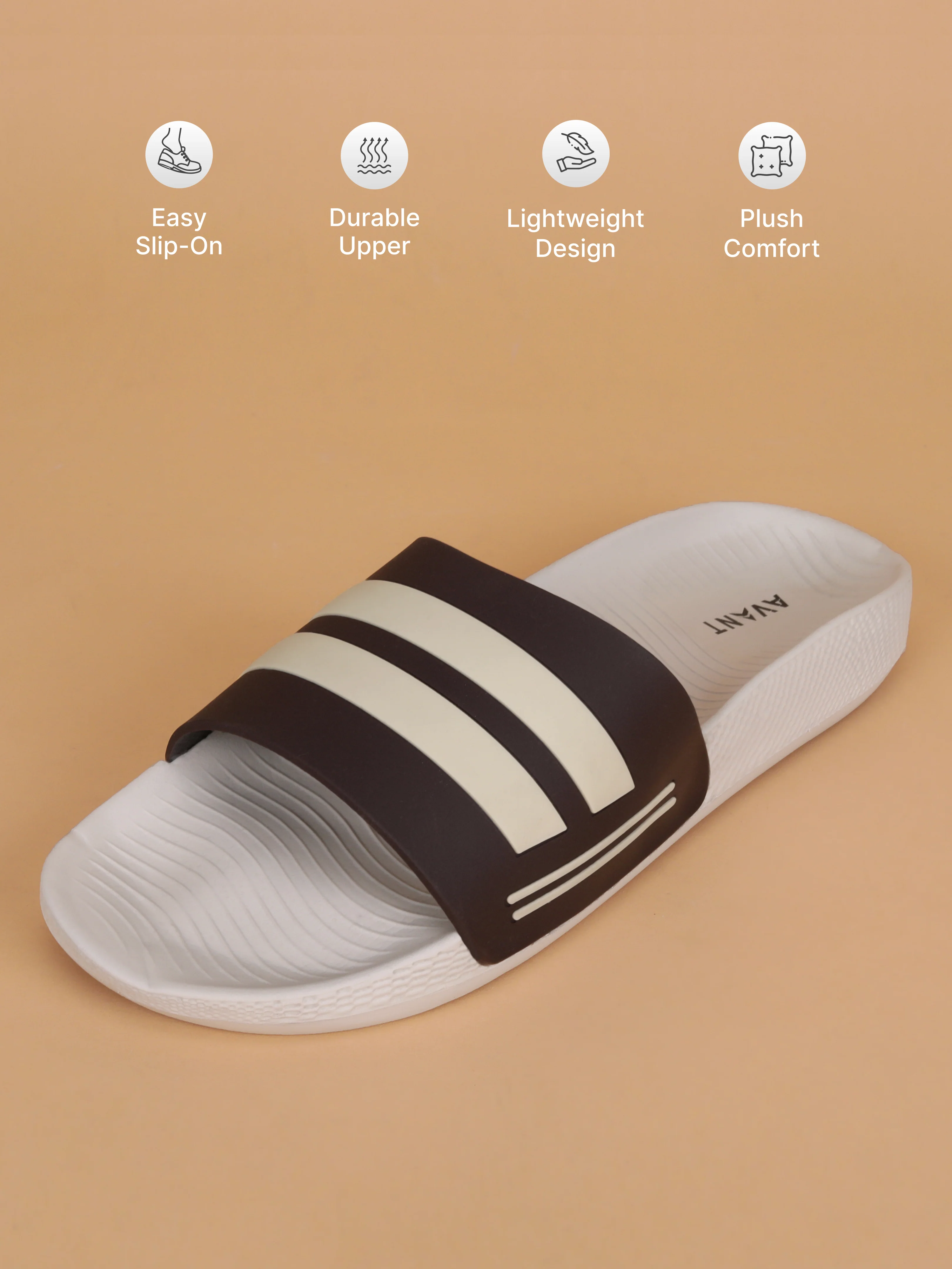 Avant Men’s Mesa Sliders - Beige - Image 3