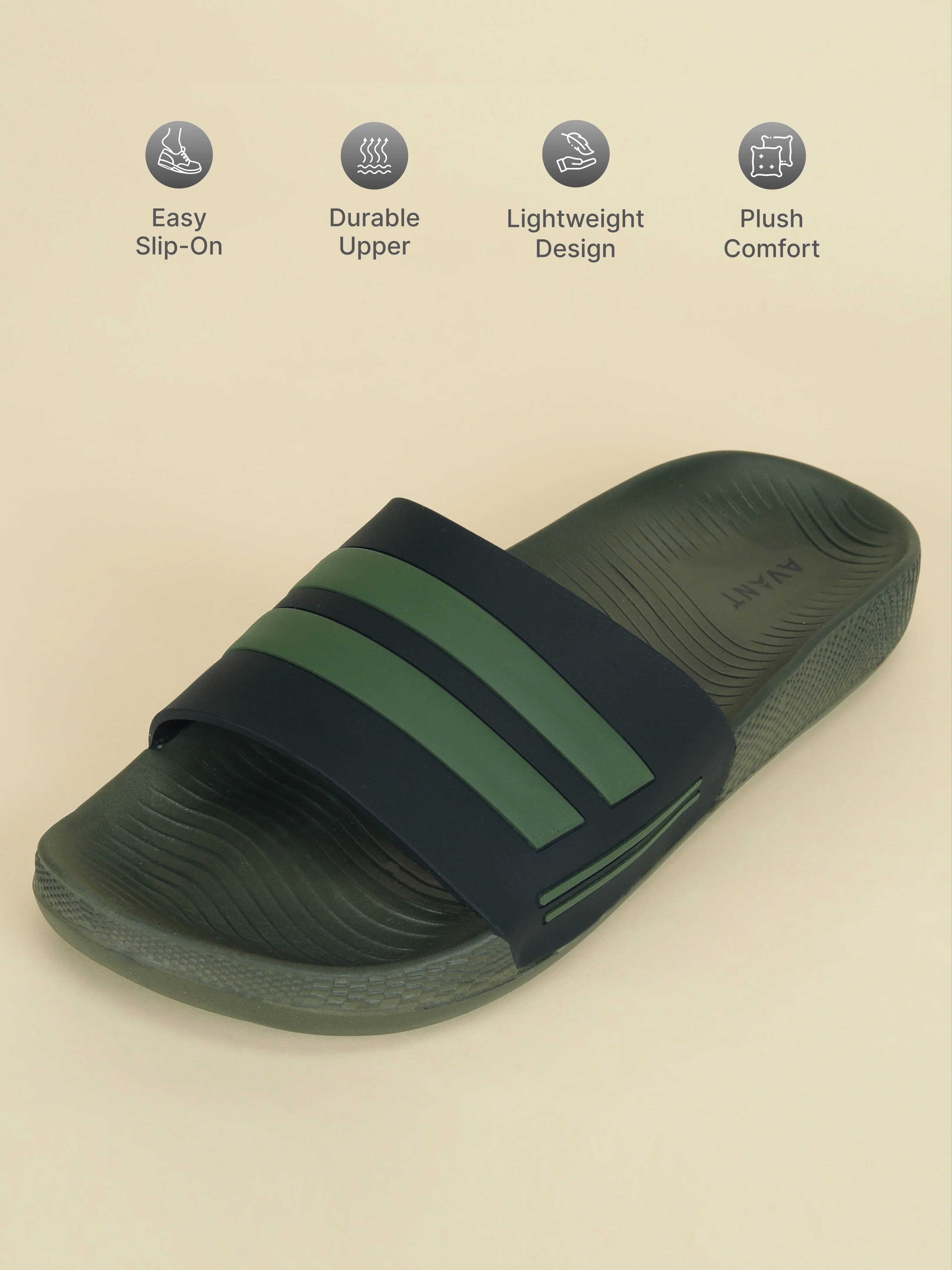 Avant Men’s Mesa Sliders - Olive - Image 3