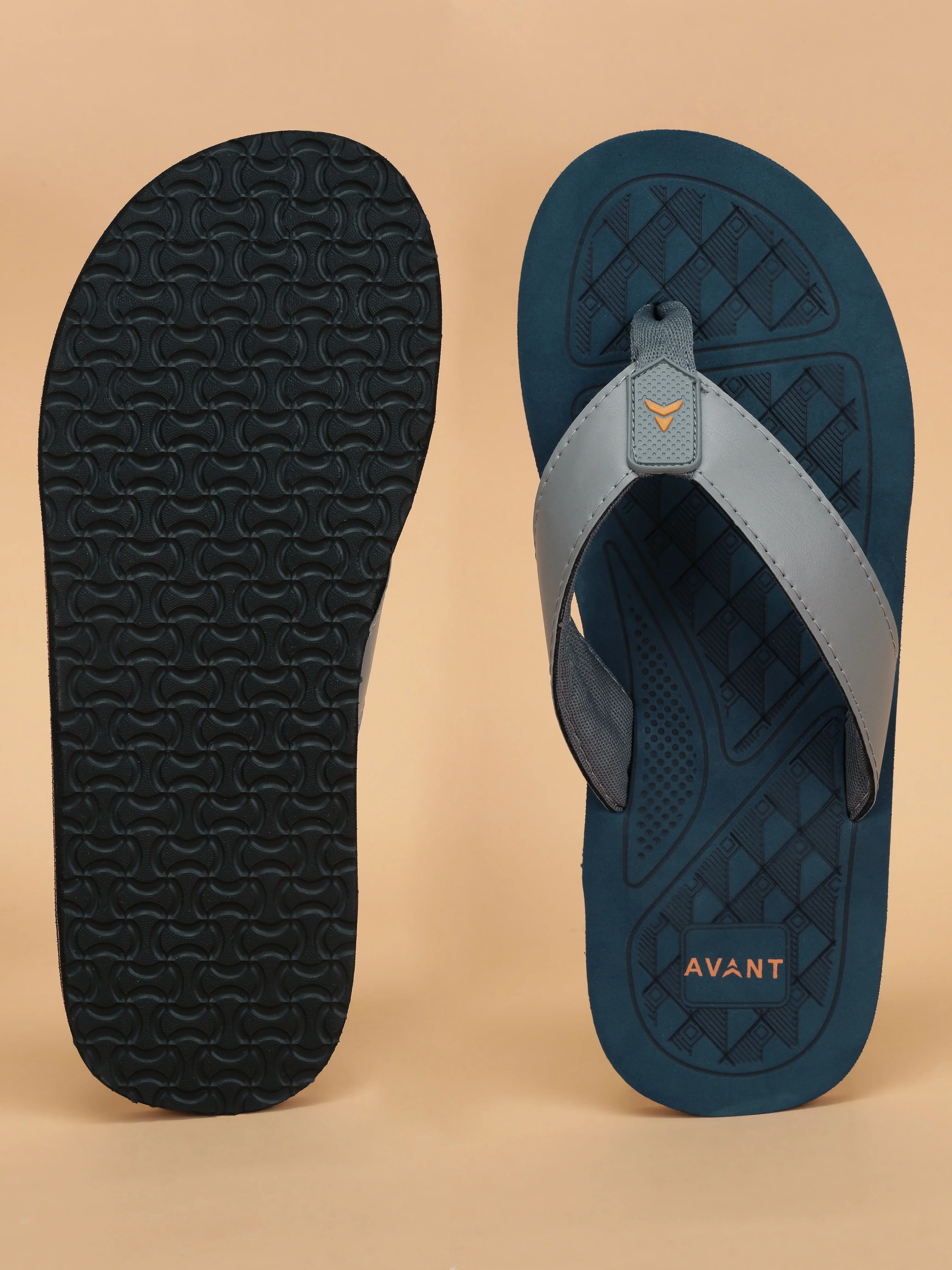 Avant Men's Milo Flip Flops - Blue - Image 4