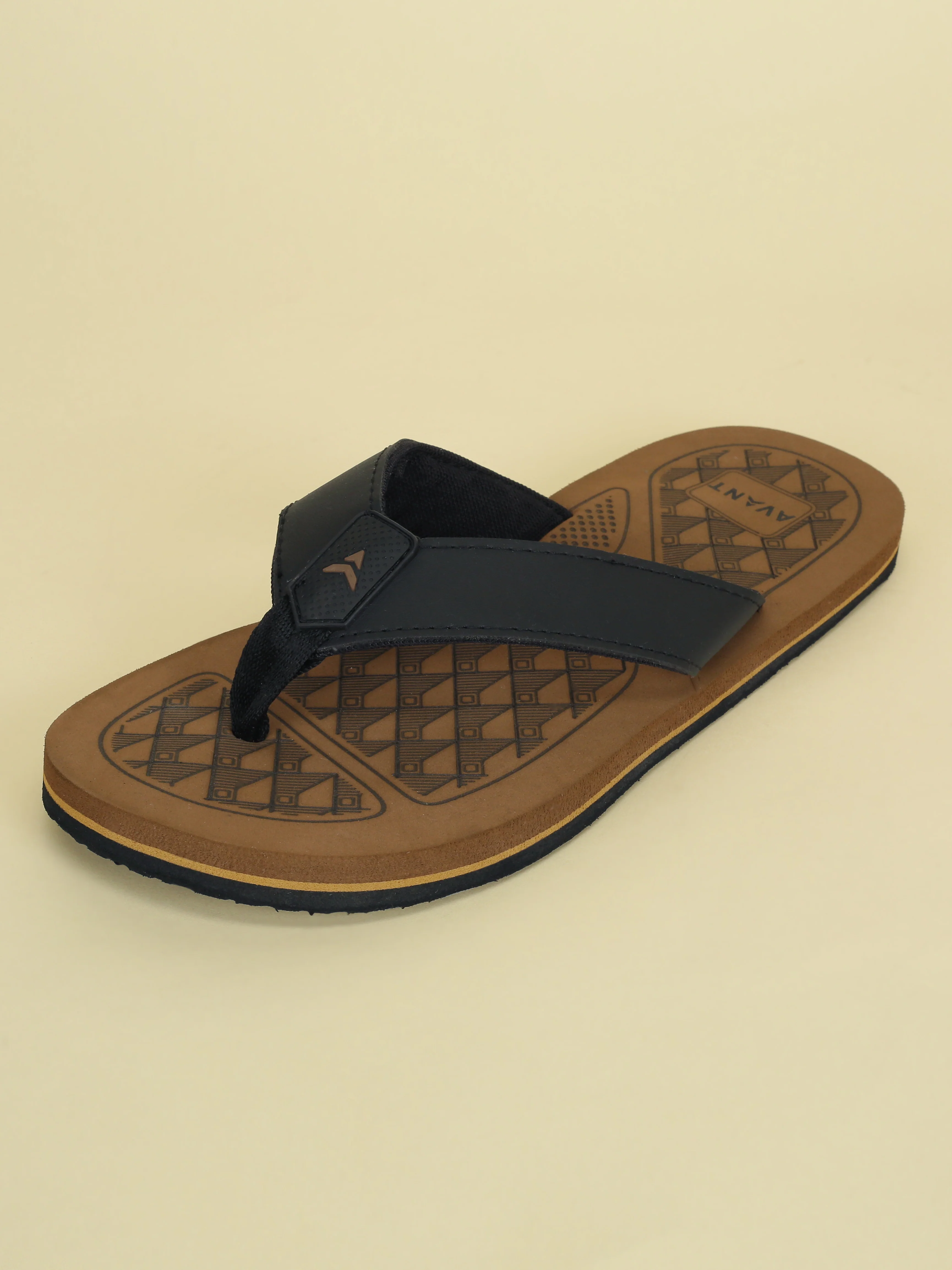 Avant Men's Milo Flip Flops - Brown/Beige - Image 3