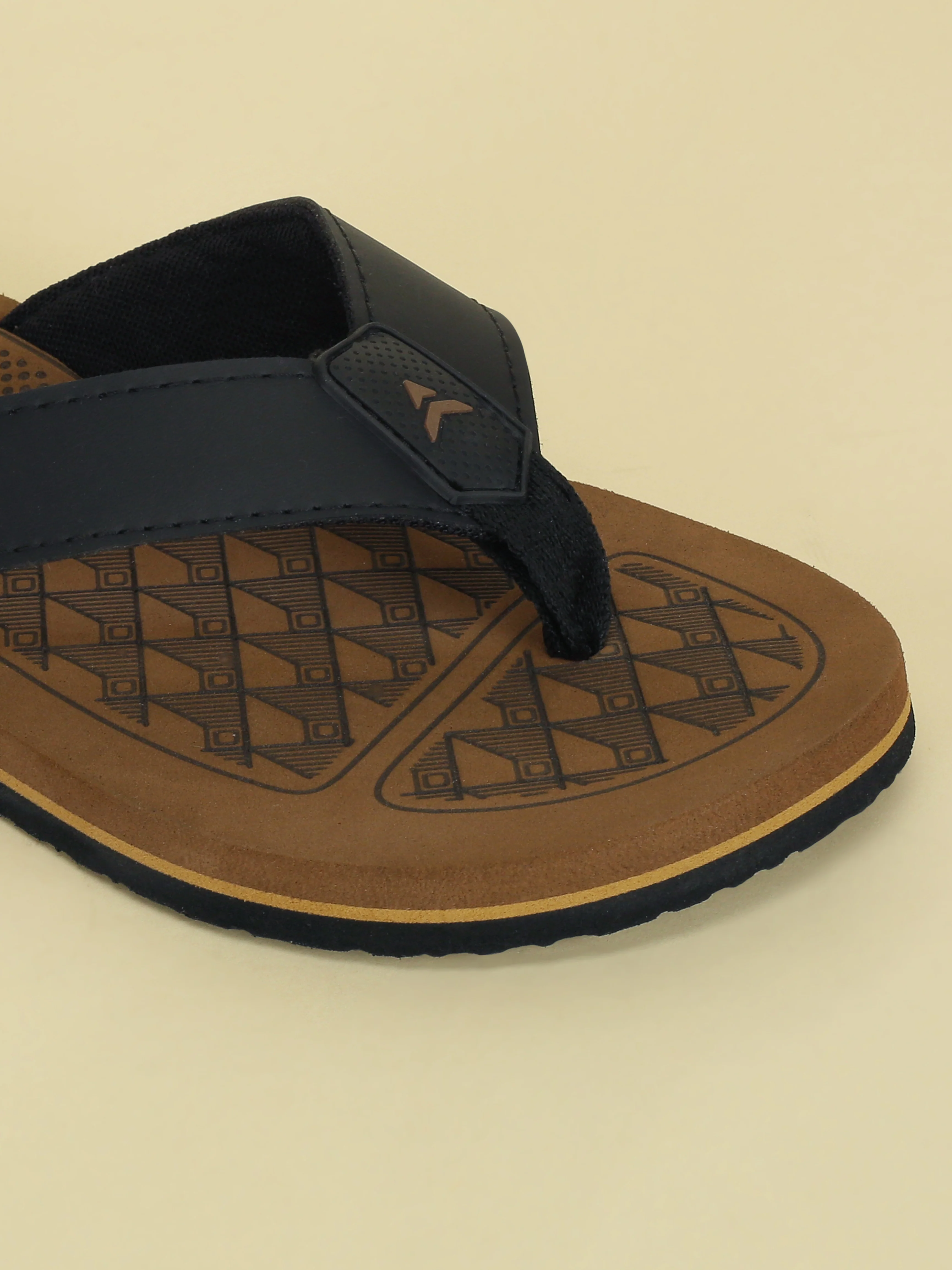 Avant Men's Milo Flip Flops - Brown/Beige - Image 6