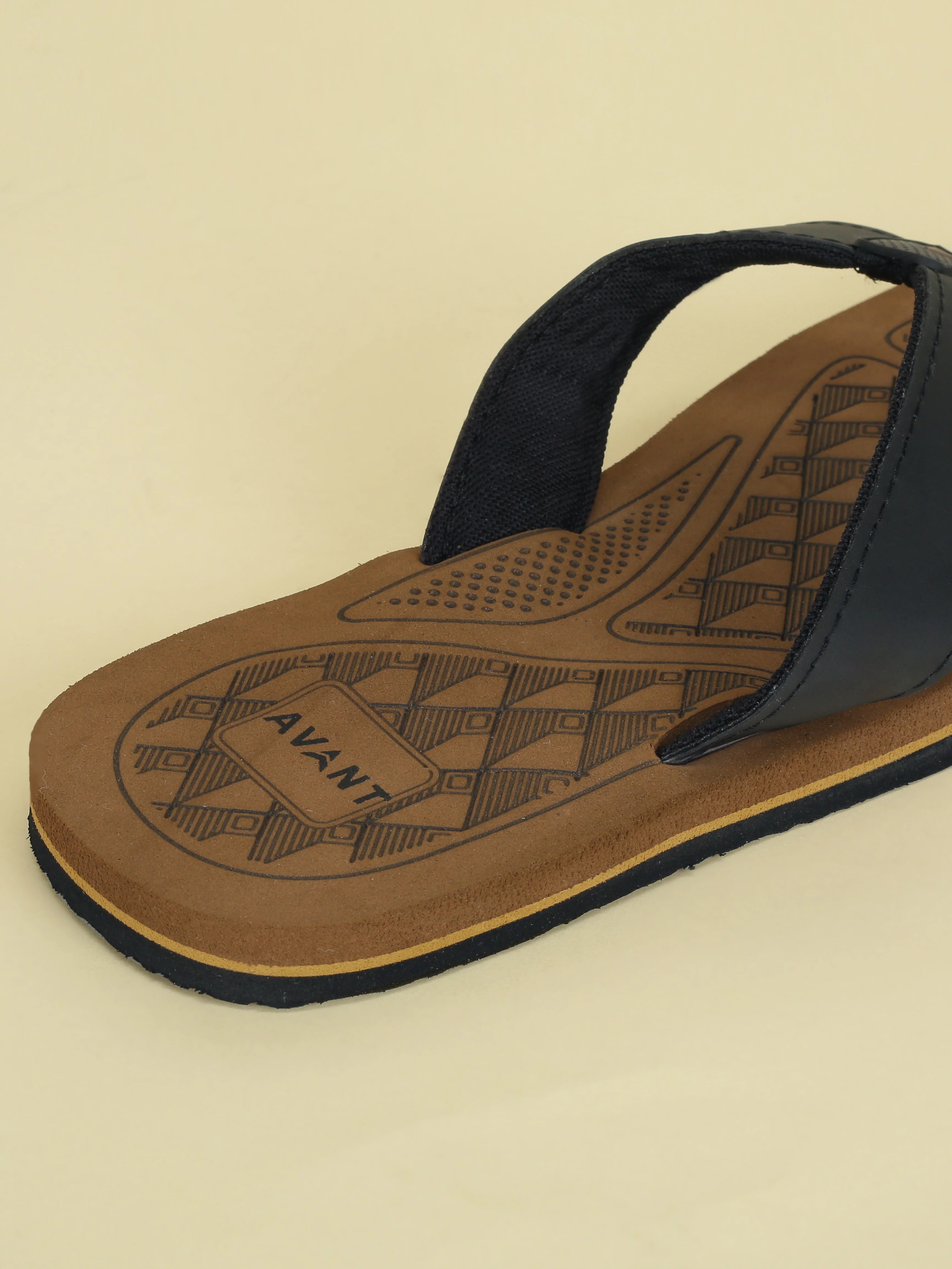 Avant Men's Milo Flip Flops - Brown/Beige - Image 7