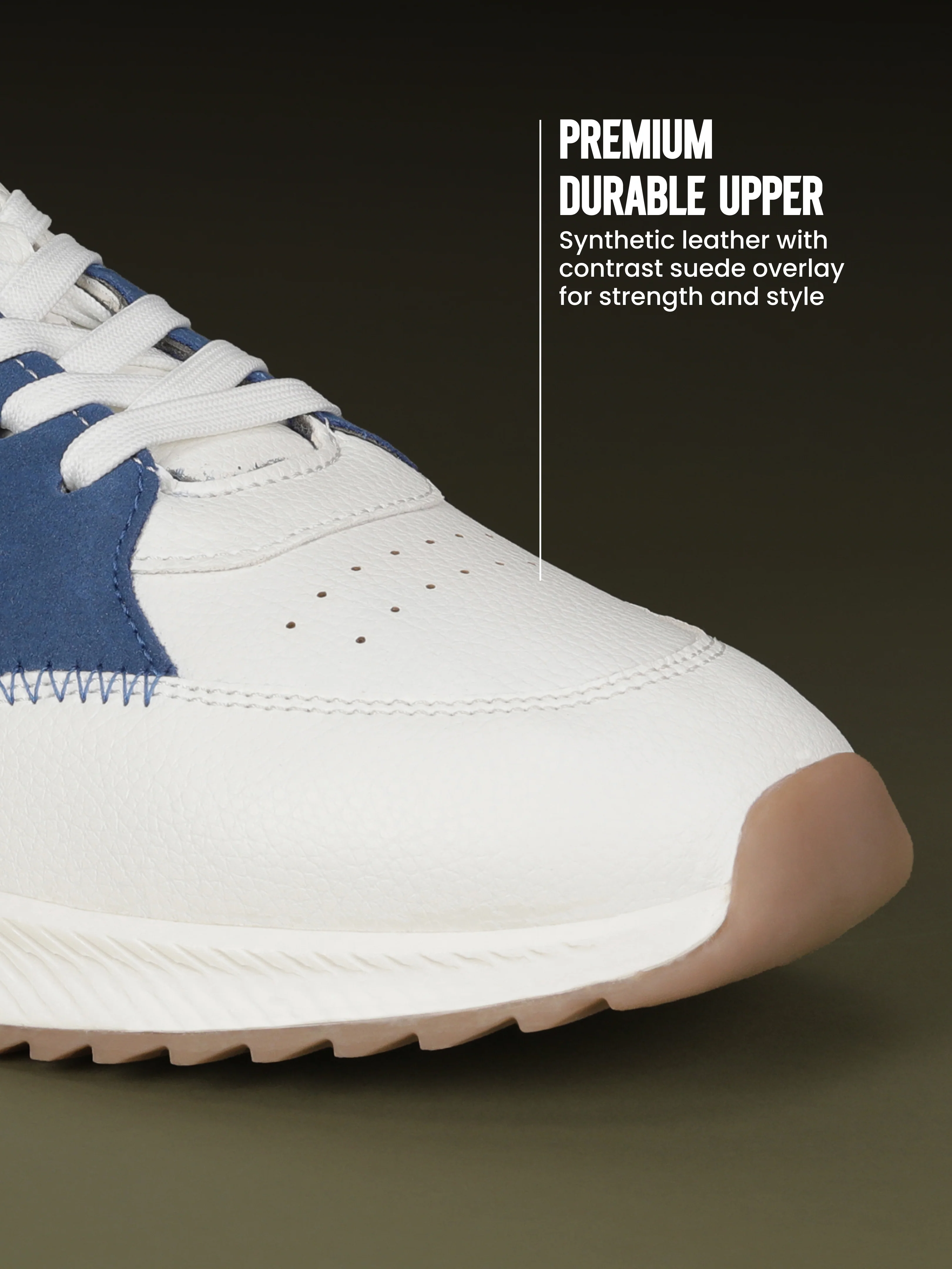 Avant Men's MotionCore Running Shoes - White/Royal Blue - Image 4