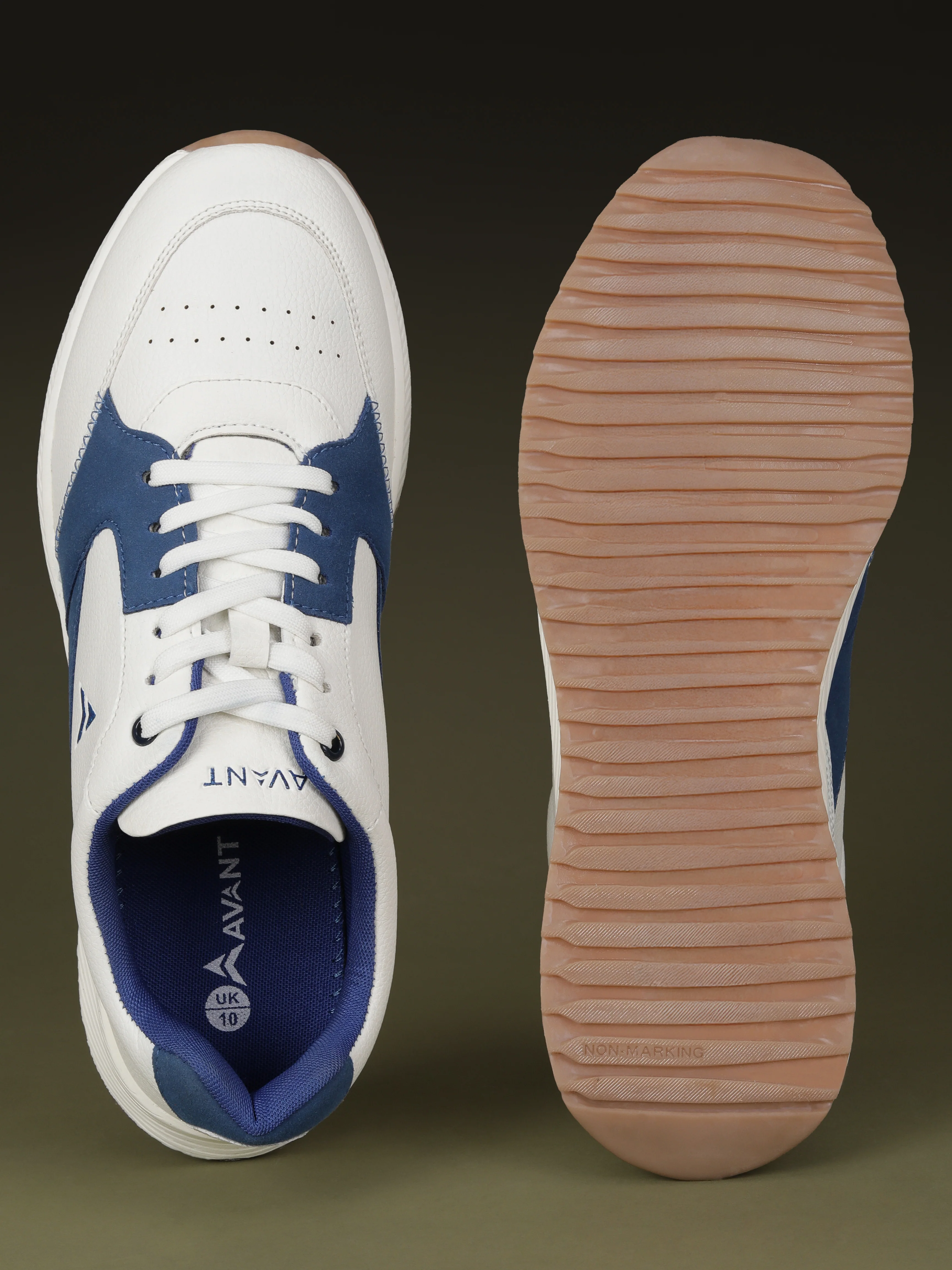 Avant Men's MotionCore Running Shoes - White/Royal Blue - Image 9