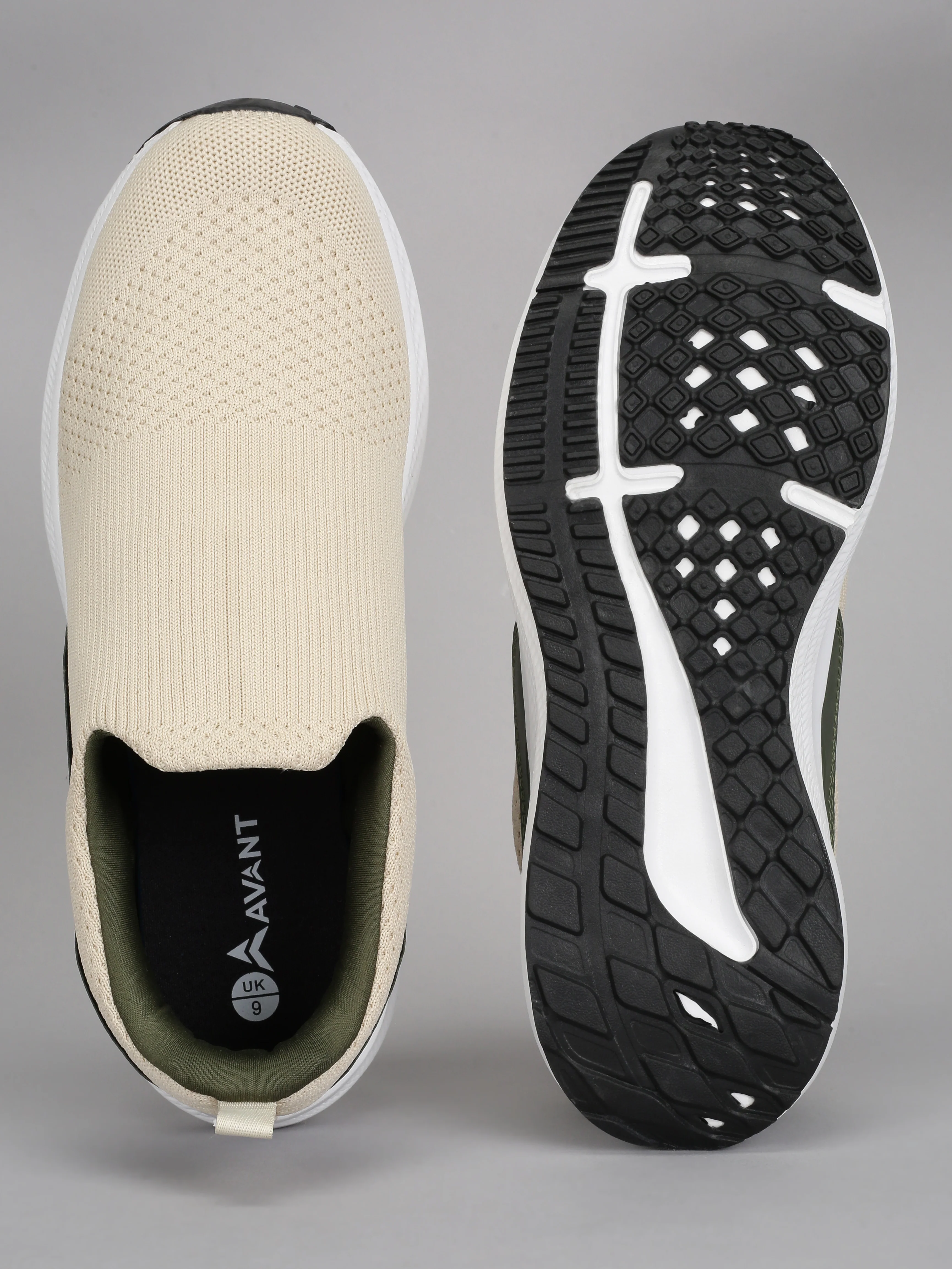 Avant Men's Nest 2.0 Walking Shoes - Cream/Olive - Image 6
