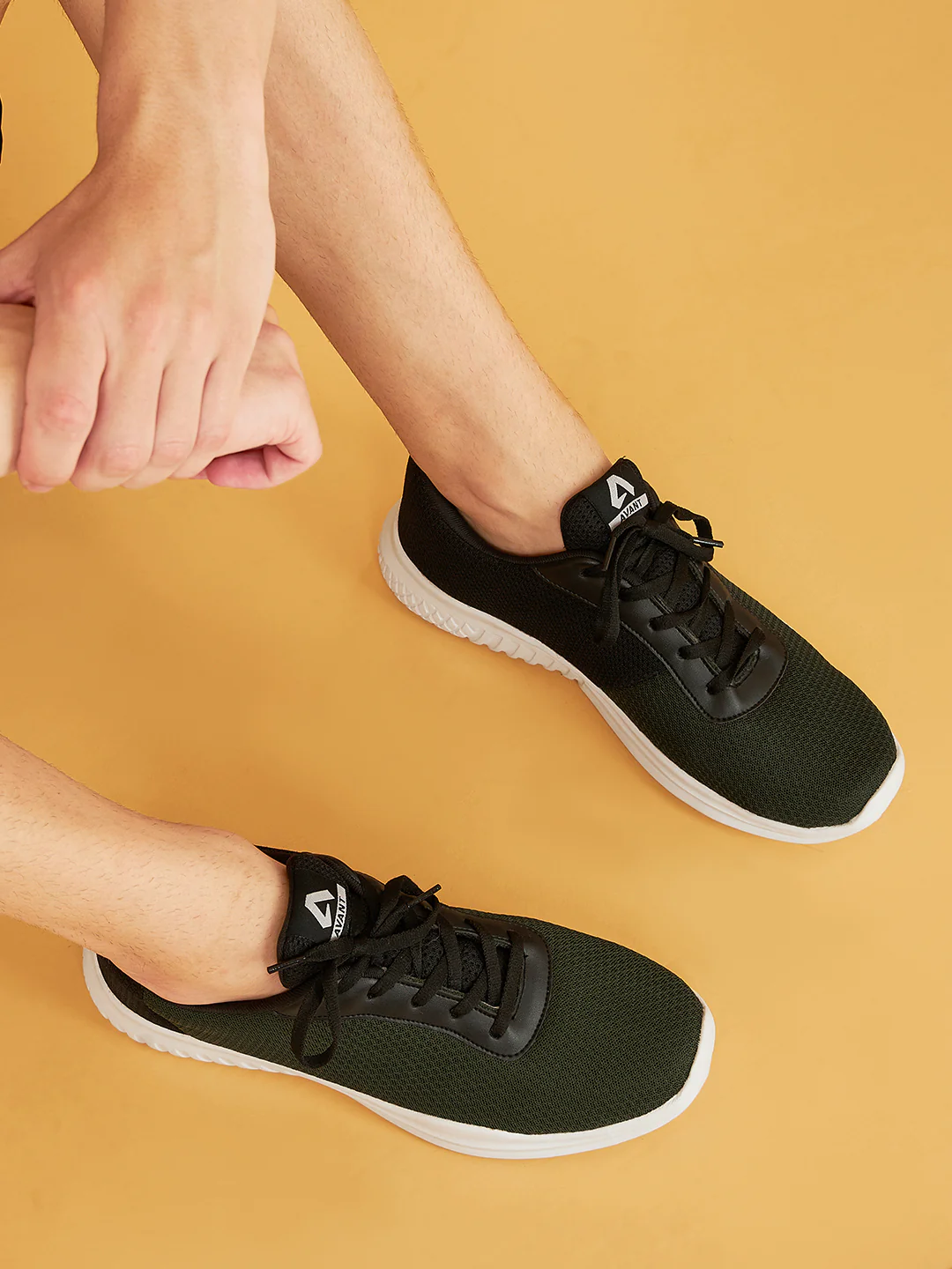 Avant Men's Nitro Casual Shoes - Olive/Black - Image 2