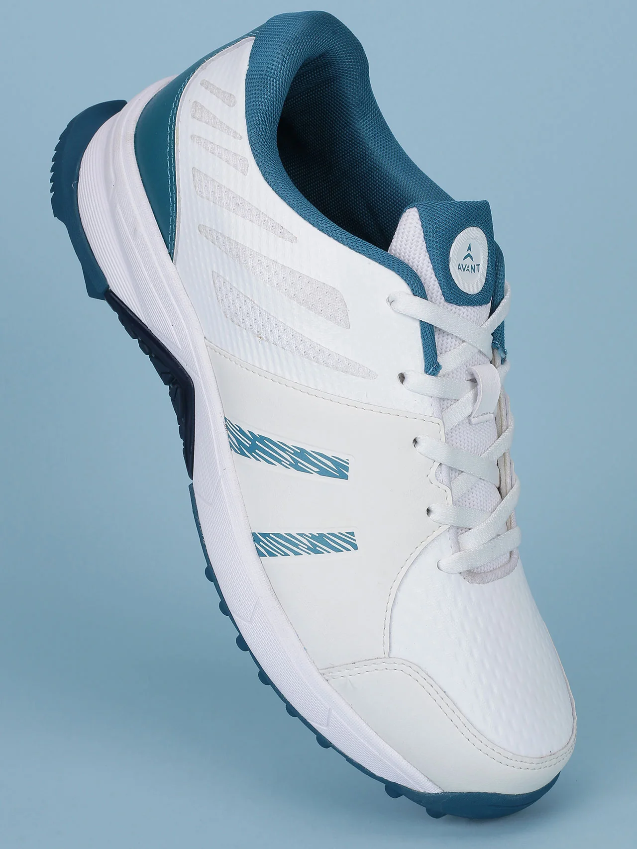 Avant Men's Outfield Cricket Shoes - White/Teal - Image 4