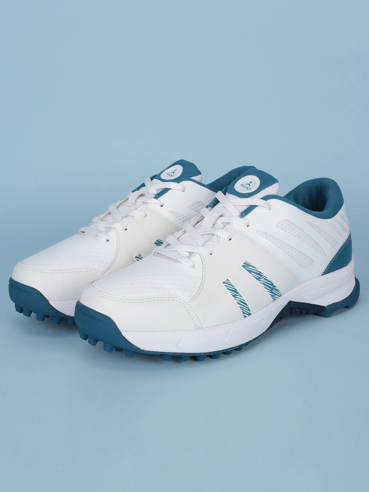 Avant Men's Outfield Cricket Shoes - White/Teal - Image 5