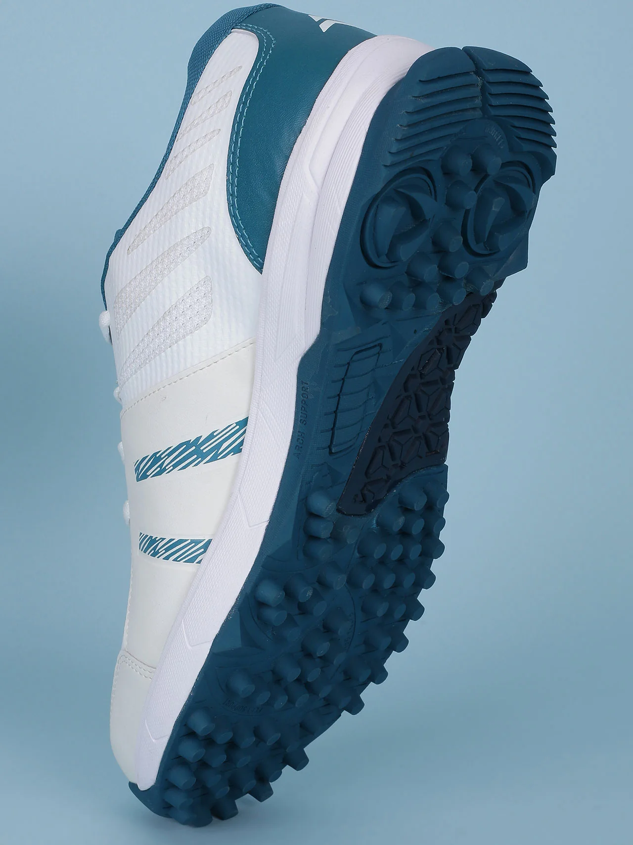 Avant Men's Outfield Cricket Shoes - White/Teal - Image 8