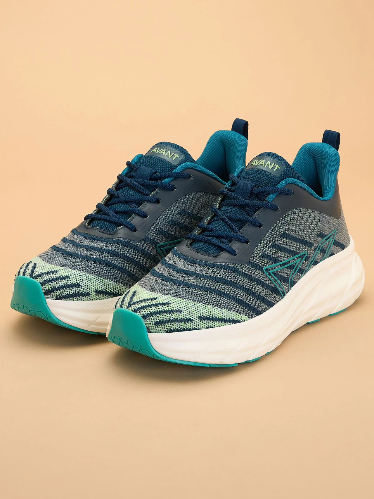 Avant Men's Pace On Running shoes - See Green/Sky Blue - Image 4