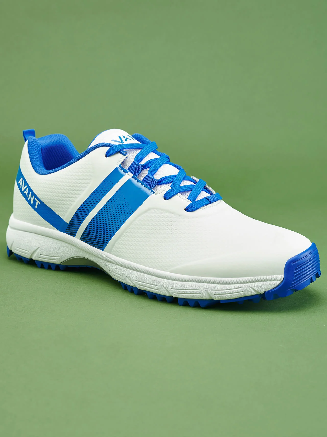 Avant Men's PaceMax Cricket Shoes-White/Blue - Image 2