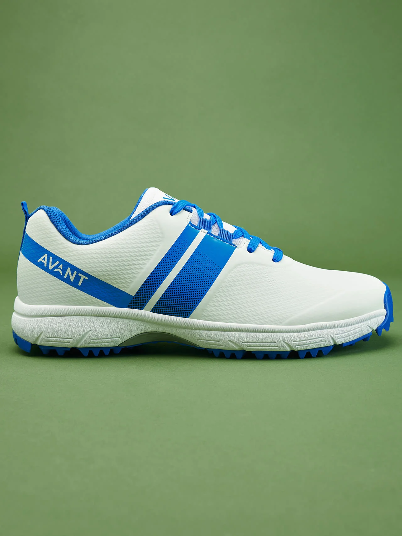 Avant Men's PaceMax Cricket Shoes-White/Blue - Image 5