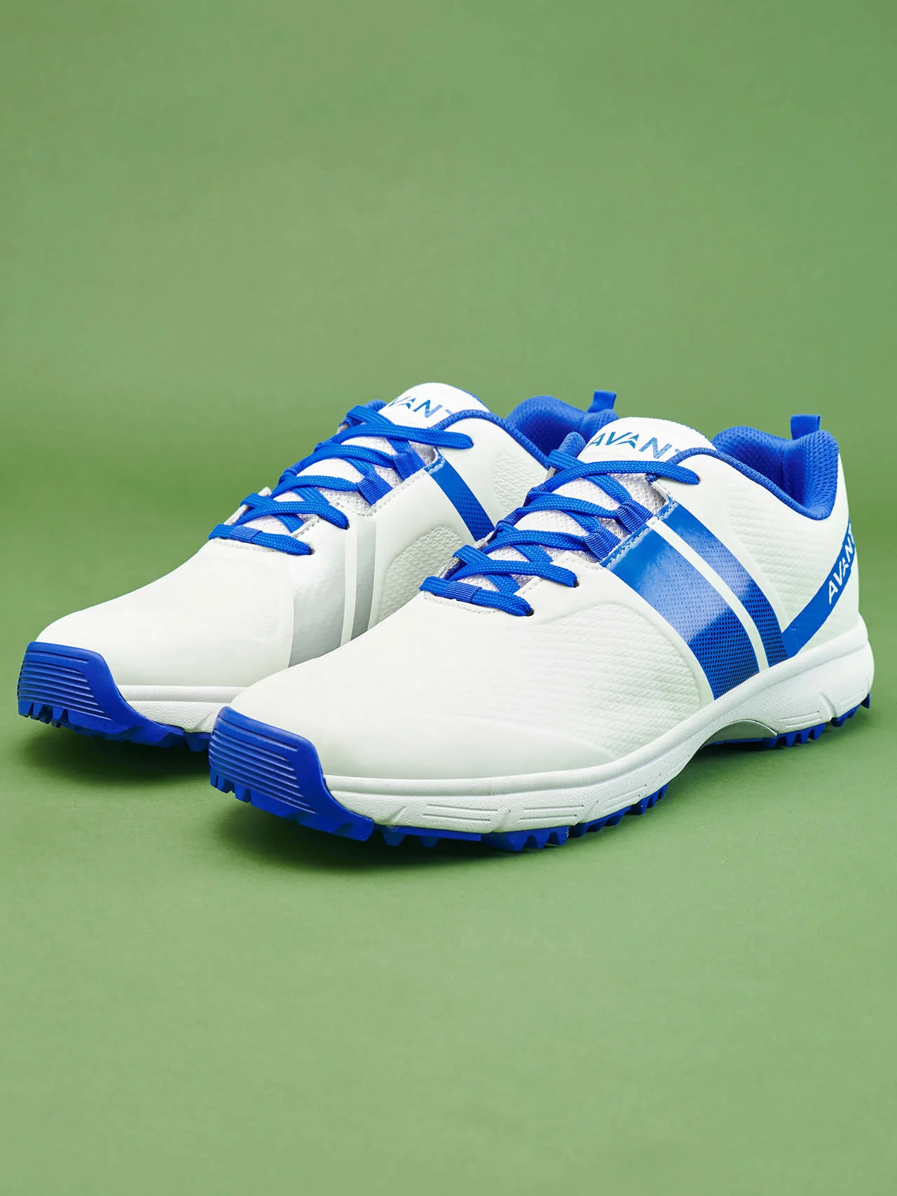 Avant Men's PaceMax Cricket Shoes-White/Blue - Image 6
