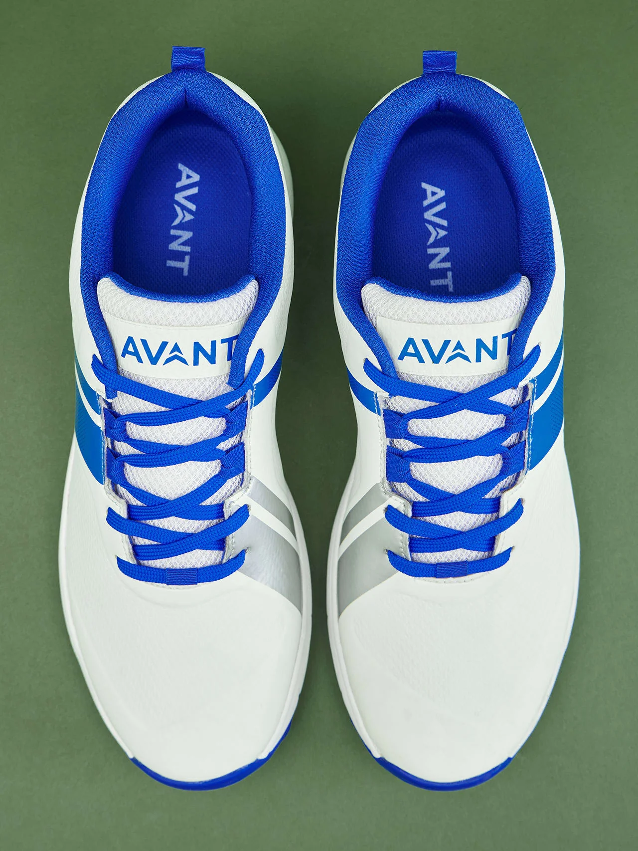 Avant Men's PaceMax Cricket Shoes-White/Blue - Image 7
