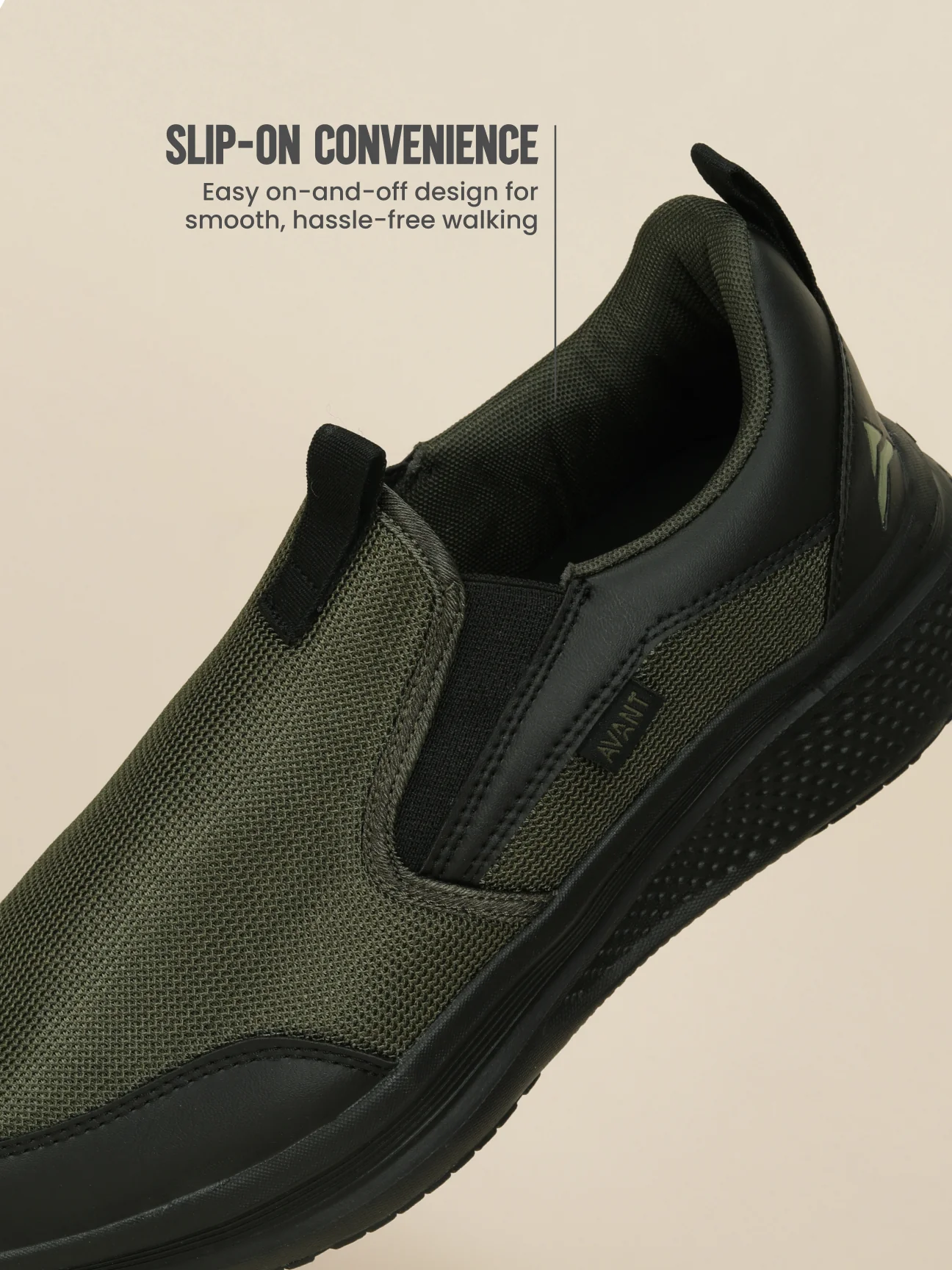 Avant Men's PaceWalk Walking Shoes - Olive - Image 6