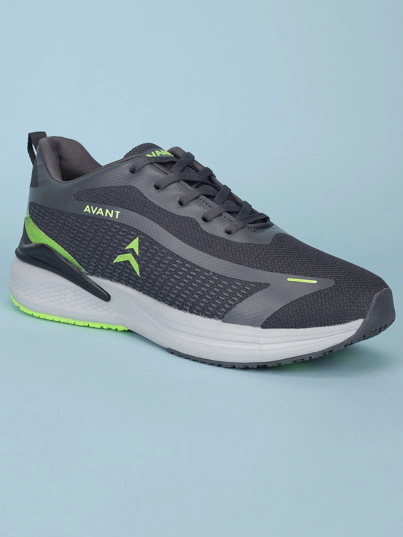 Avant Men's Panther Running shoes - D.Grey / P.Green - Image 3