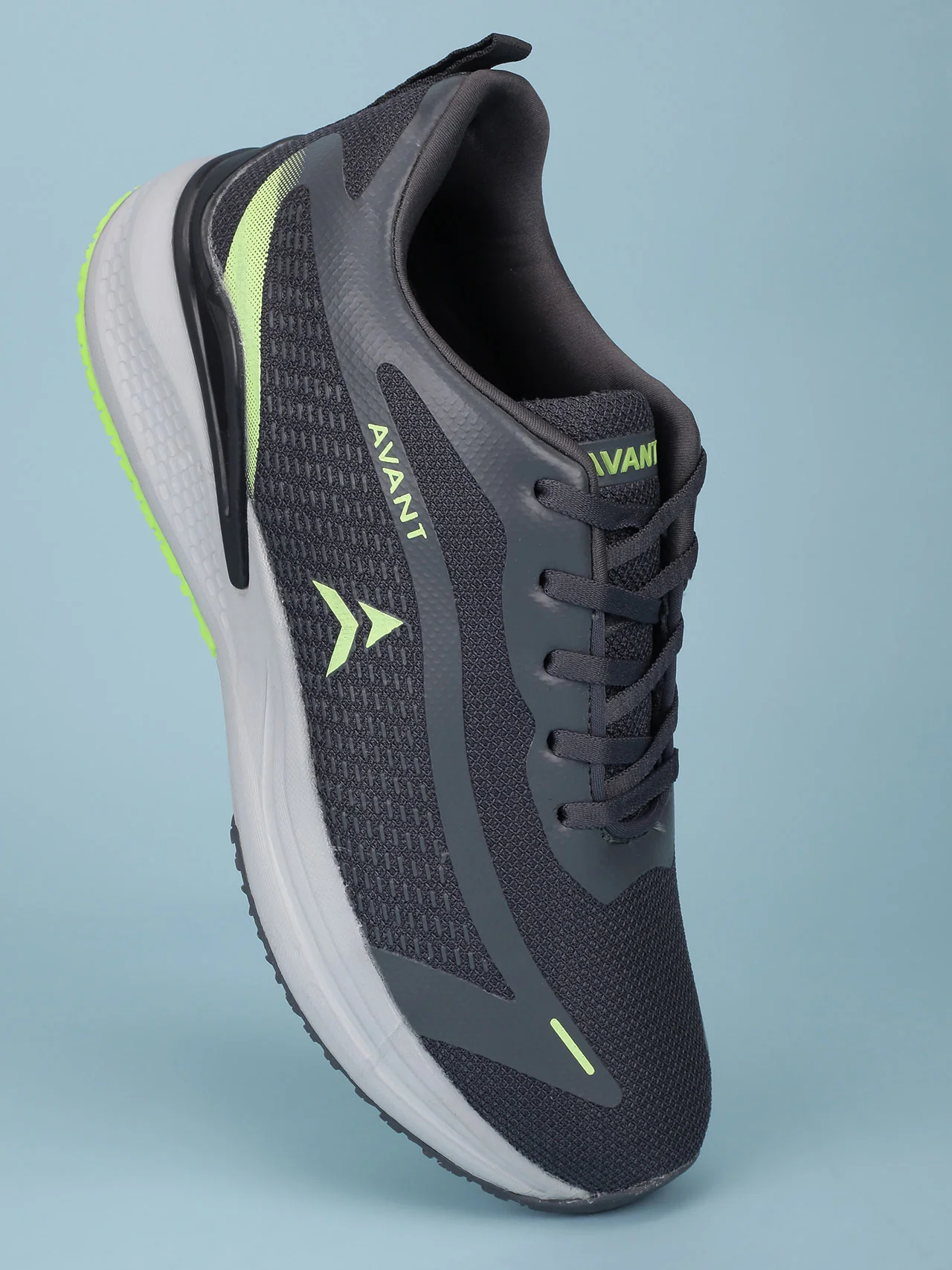 Avant Men's Panther Running shoes - D.Grey / P.Green - Image 4