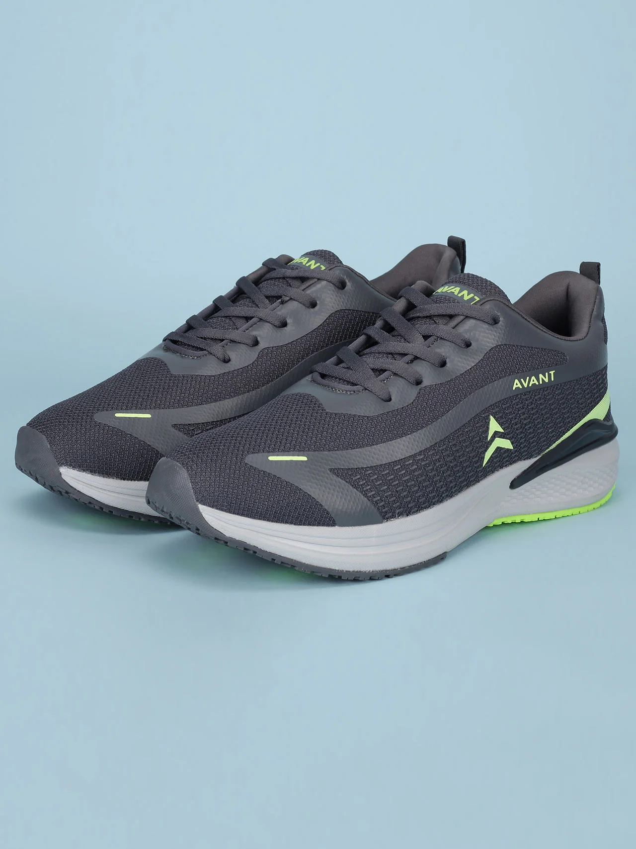 Avant Men's Panther Running shoes - D.Grey / P.Green - Image 5