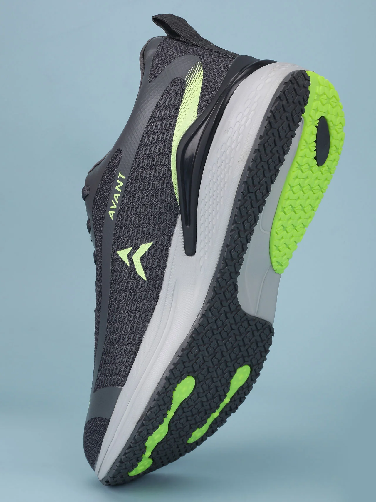 Avant Men's Panther Running shoes - D.Grey / P.Green - Image 8