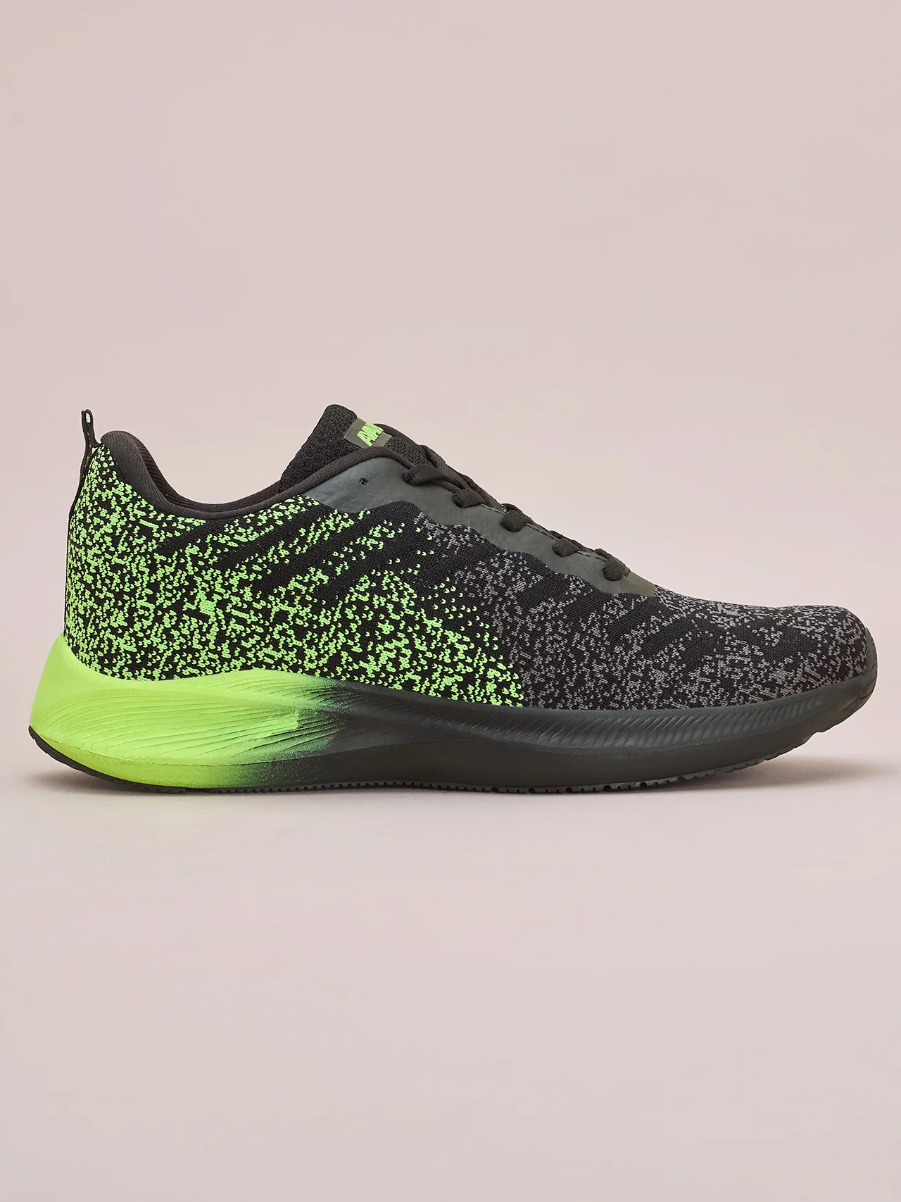 Avant Men's Pebble Running Shoes - Black/Green - Image 6