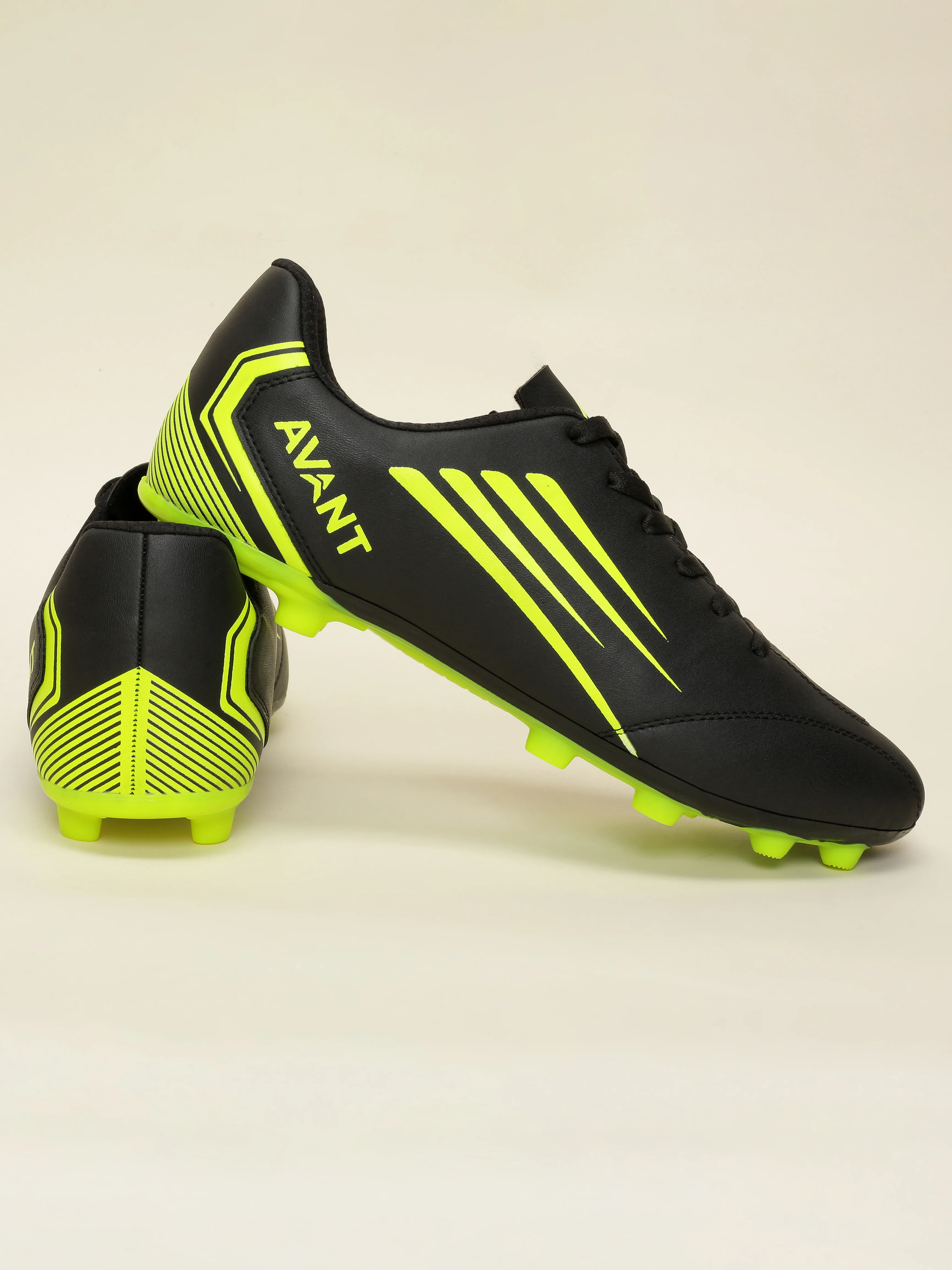 Avant Men's Phantom Football Shoes - Black/Lime - Image 10