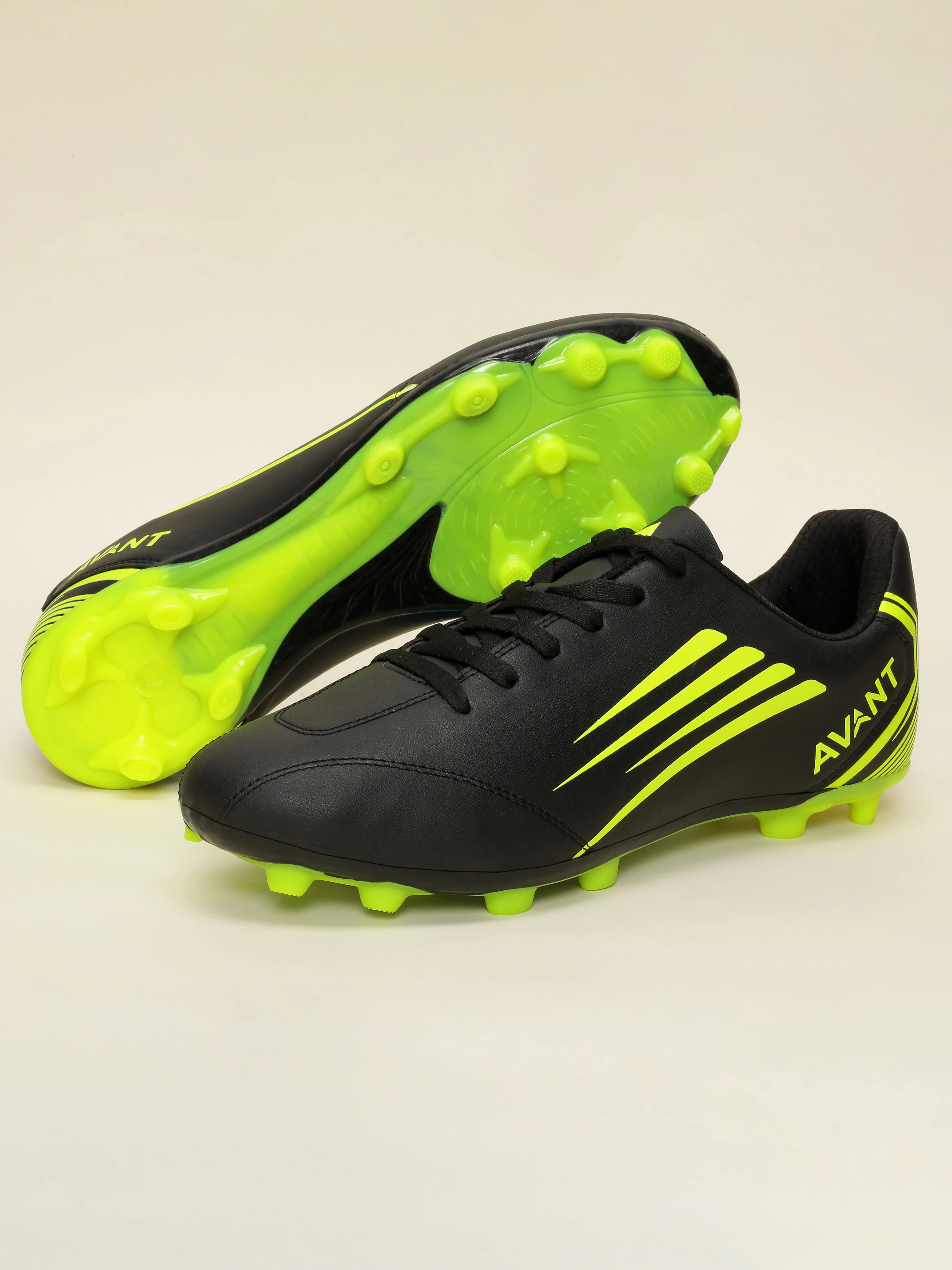 Avant Men's Phantom Football Shoes - Black/Lime - Image 3