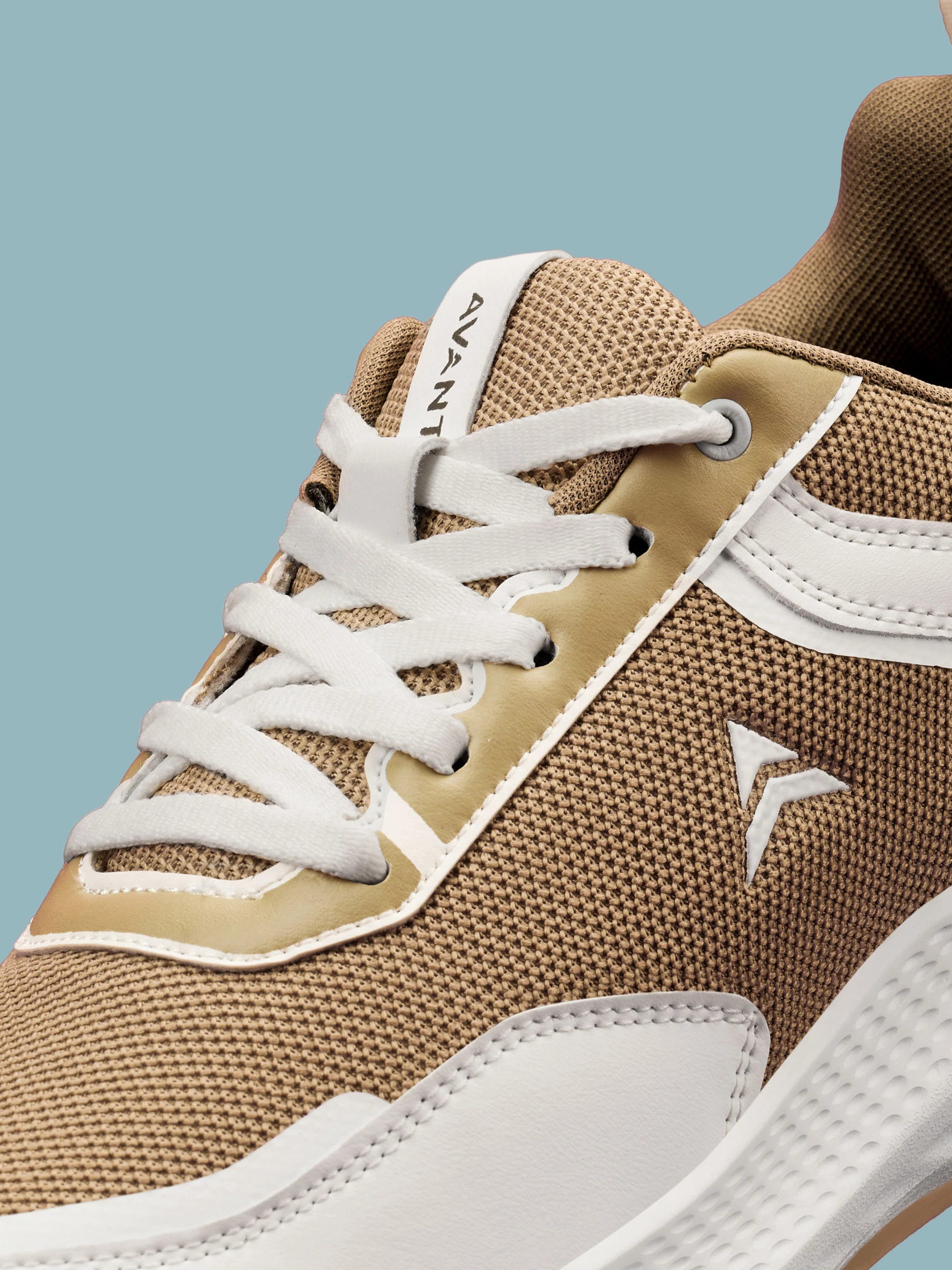 Avant Men's PowerMesh Running Shoes - Brown/White - Image 8