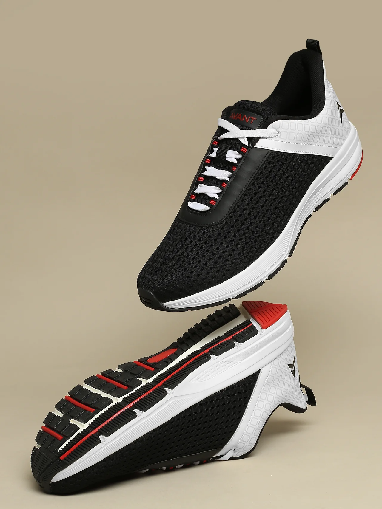 Avant Men's PowerPace Running Shoes - Black/White - Image 10