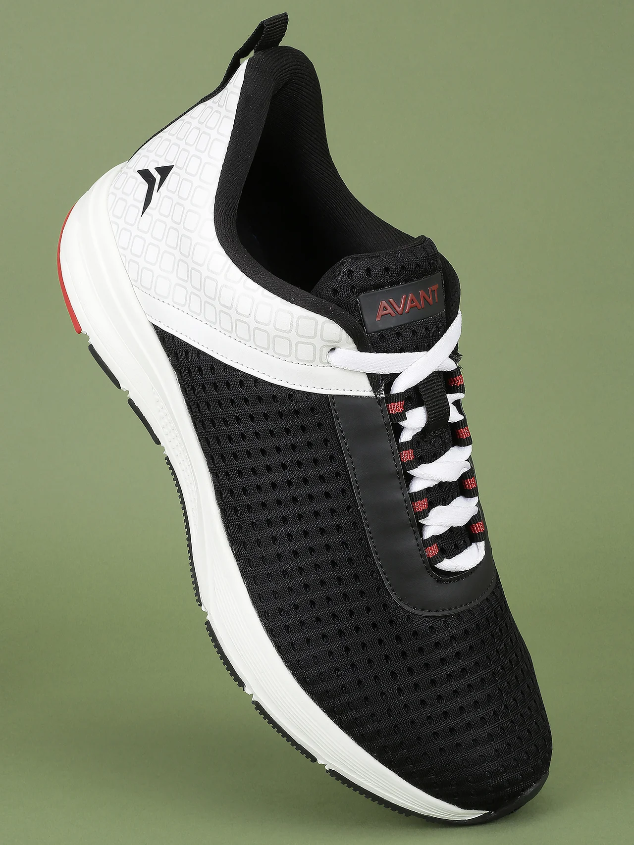 Avant Men's PowerPace Running Shoes - Black/White - Image 4