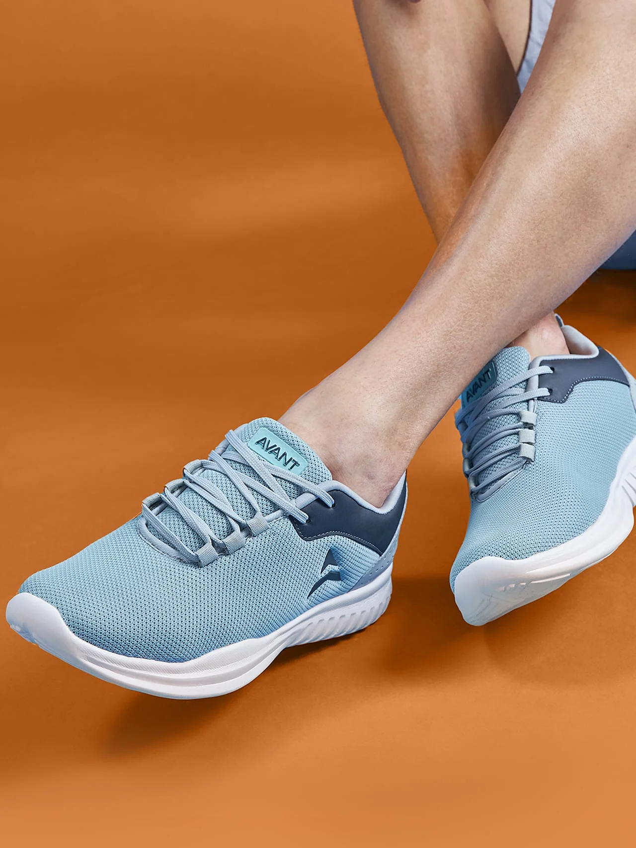Avant Men's Pulse Walking Shoes-Ice Blue/Grey - Image 2