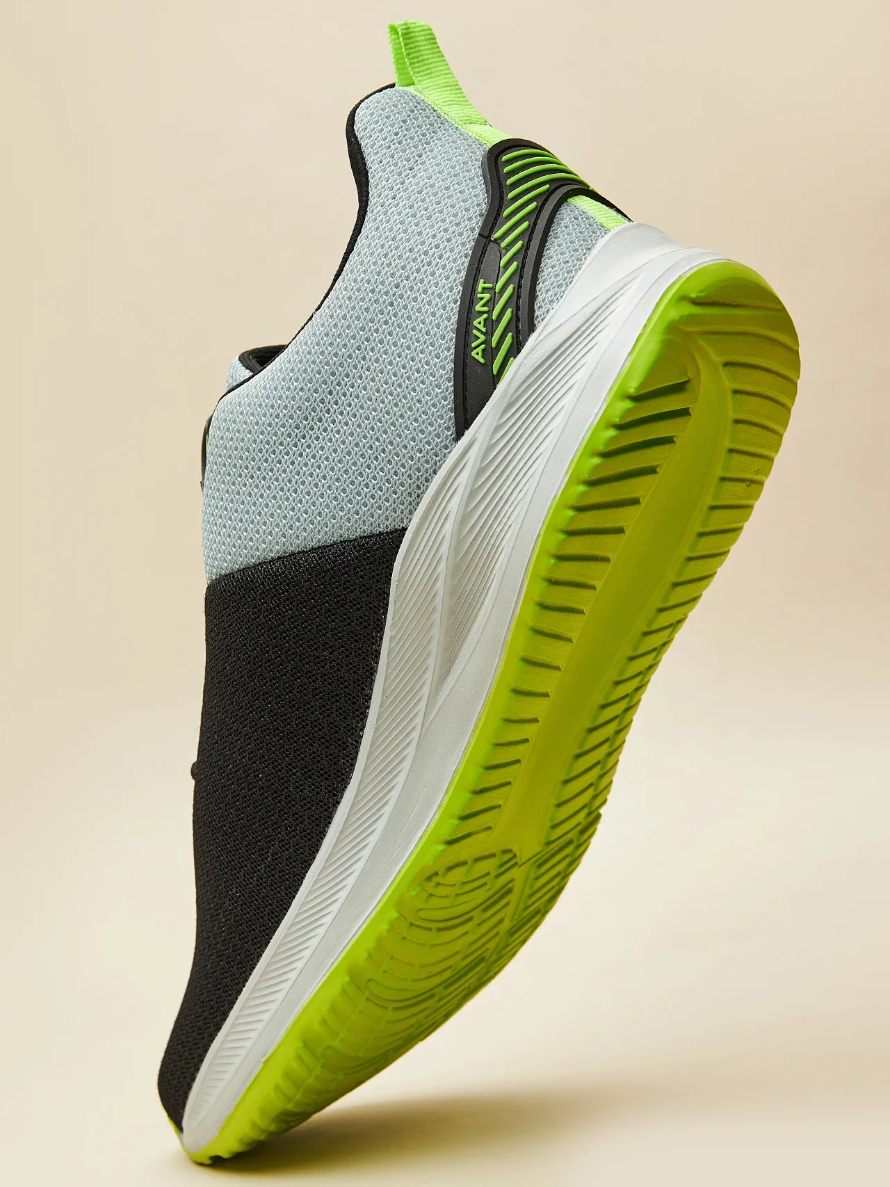 Avant Men's Racer Walking Shoes-L.Grey/Black - Image 10