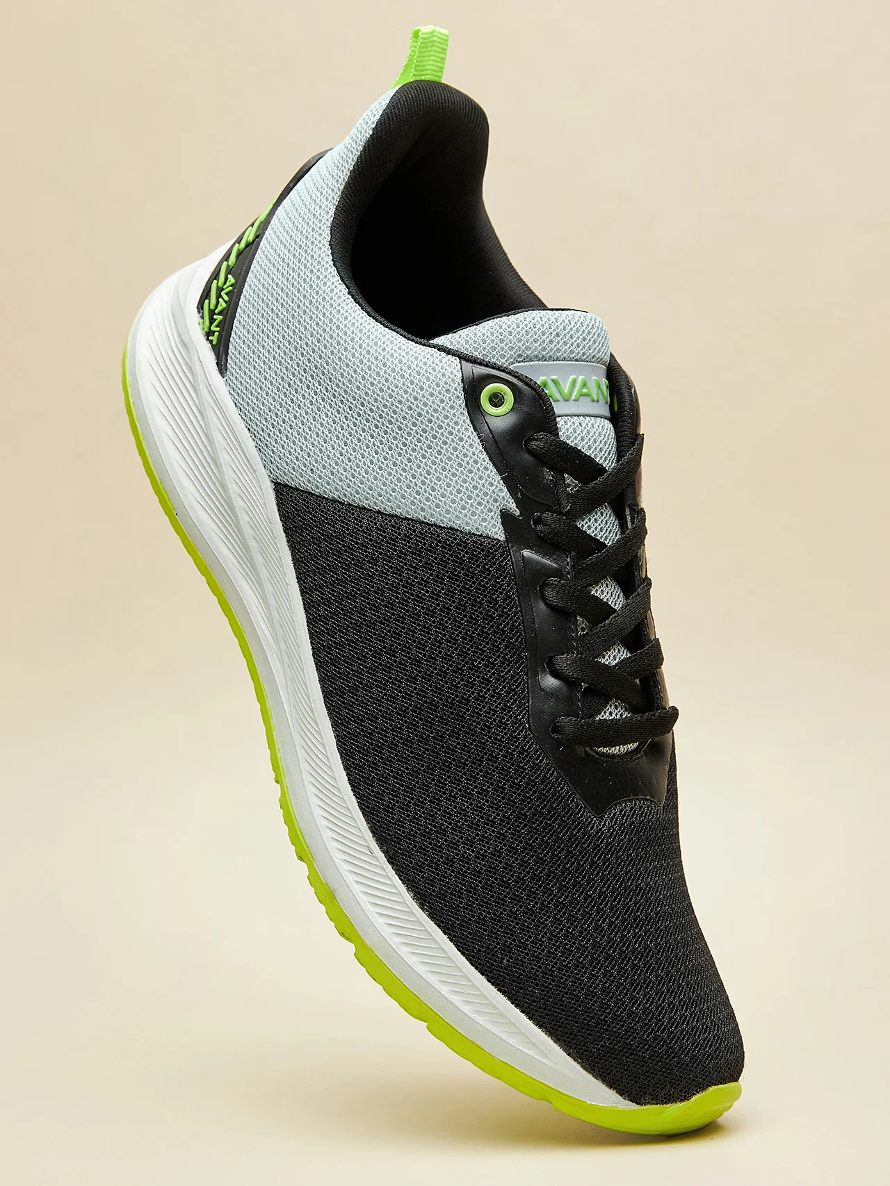 Avant Men's Racer Walking Shoes-L.Grey/Black - Image 4
