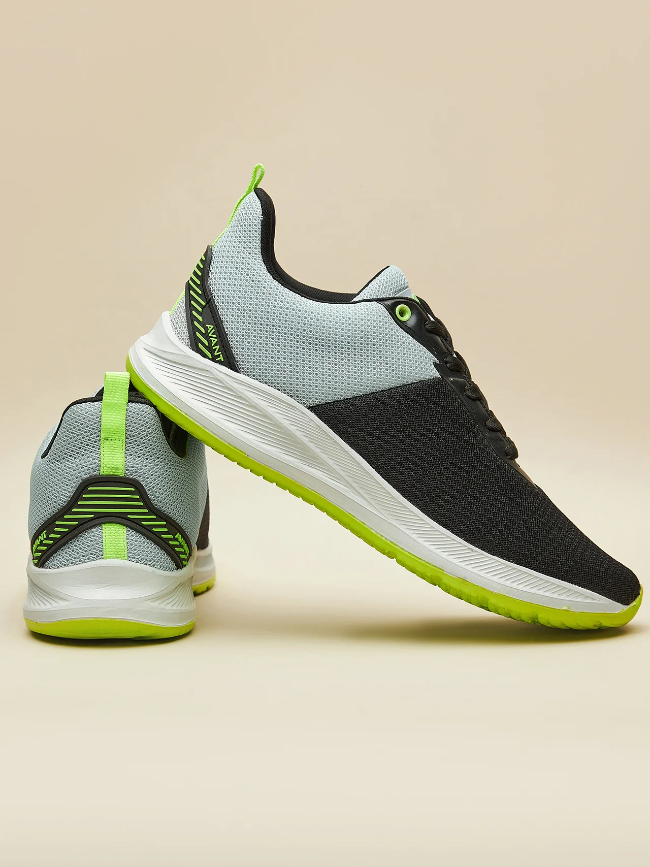 Avant Men's Racer Walking Shoes-L.Grey/Black - Image 8