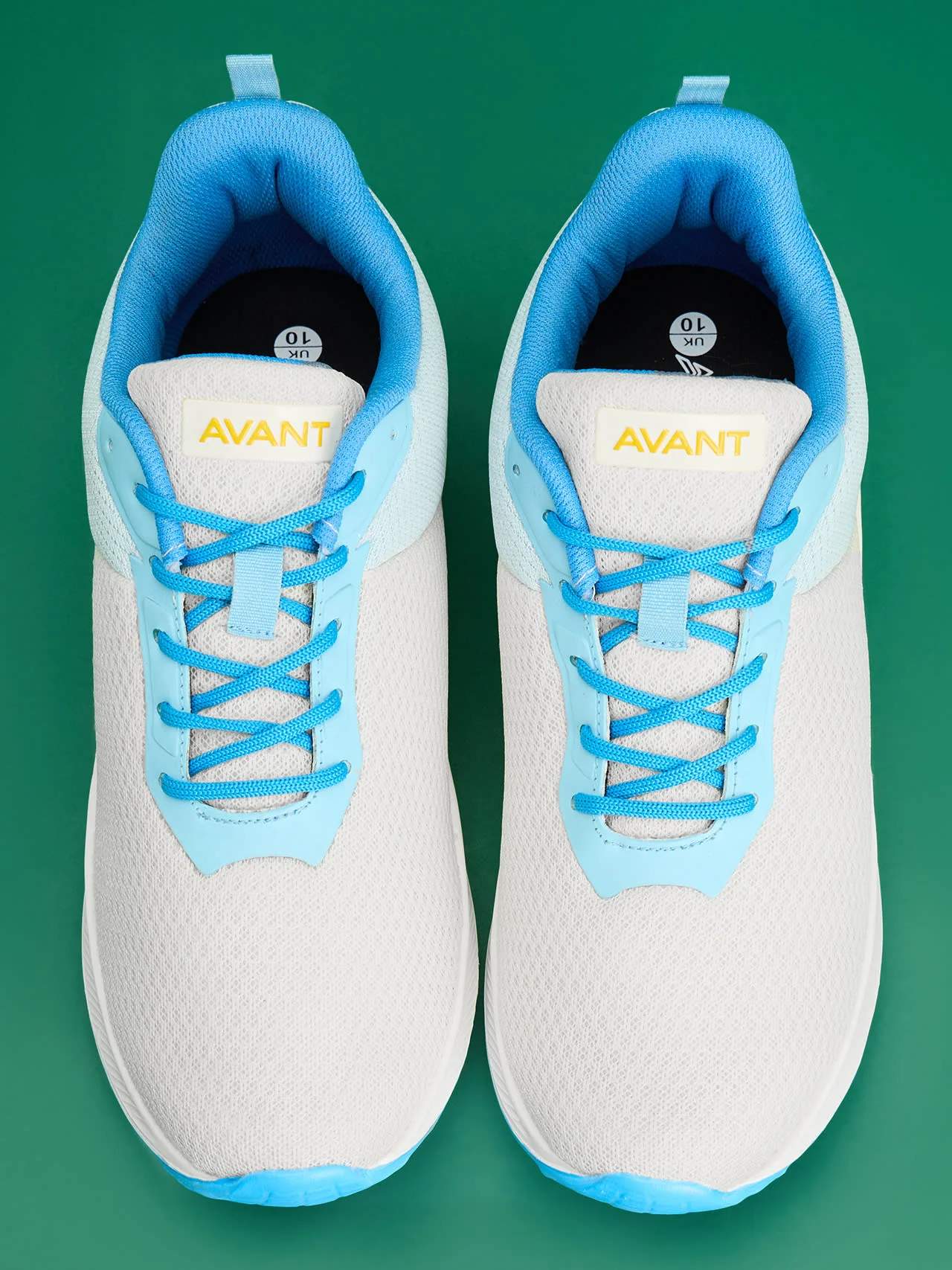 Avant Men's Racer Walking Shoes - Off White / Ice Blue - Image 7