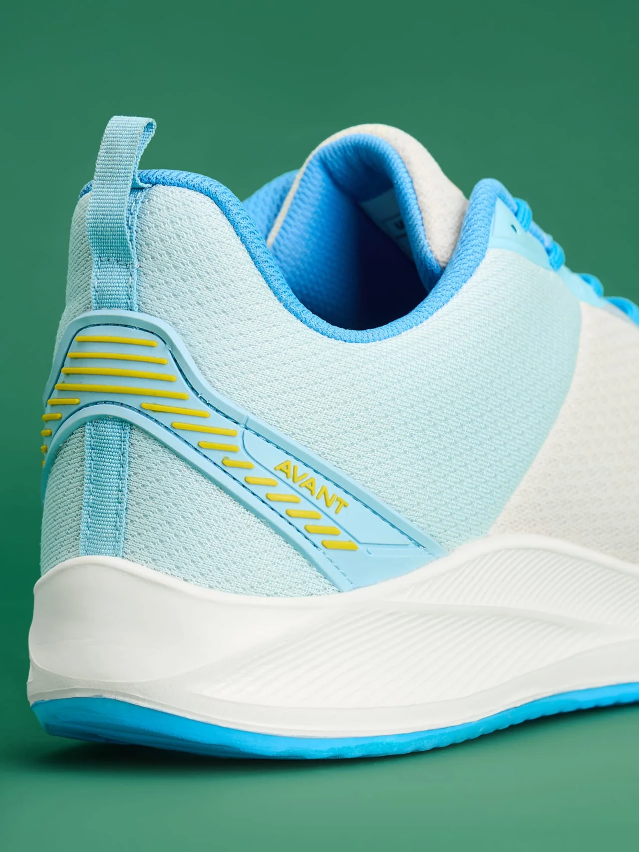 Avant Men's Racer Walking Shoes - Off White / Ice Blue - Image 9