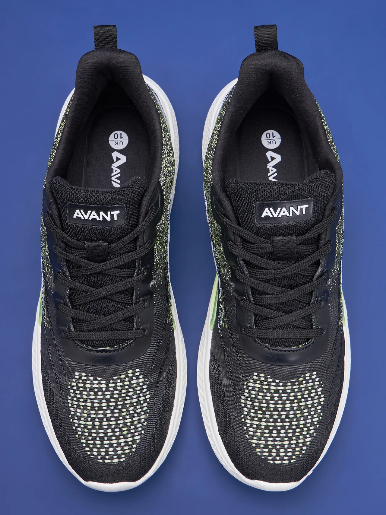 Avant Men's Rage Sports shoes - Black/P.Green - Image 9