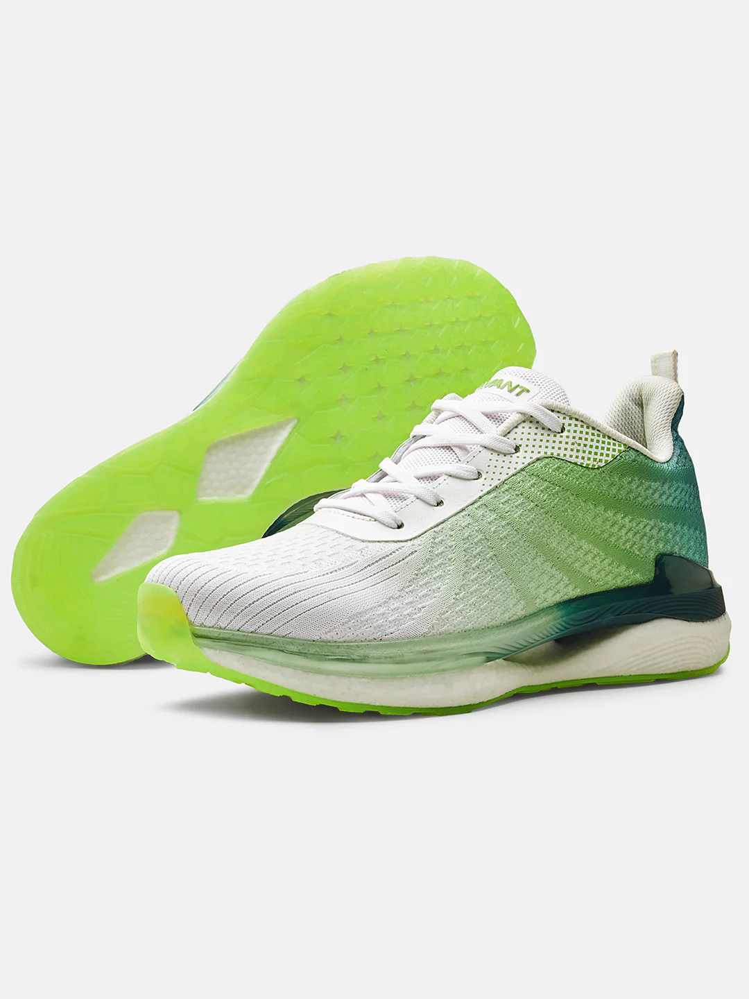 Avant Men's Rainbow Casual Shoes-Green/White - Image 5