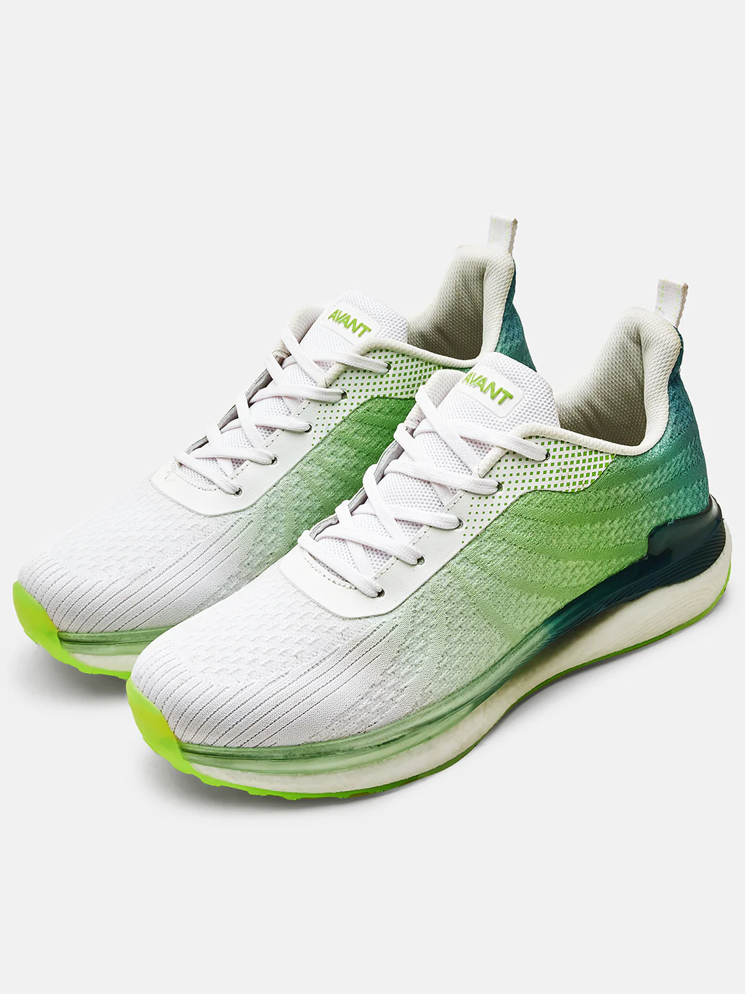 Avant Men's Rainbow Casual Shoes-Green/White - Image 6