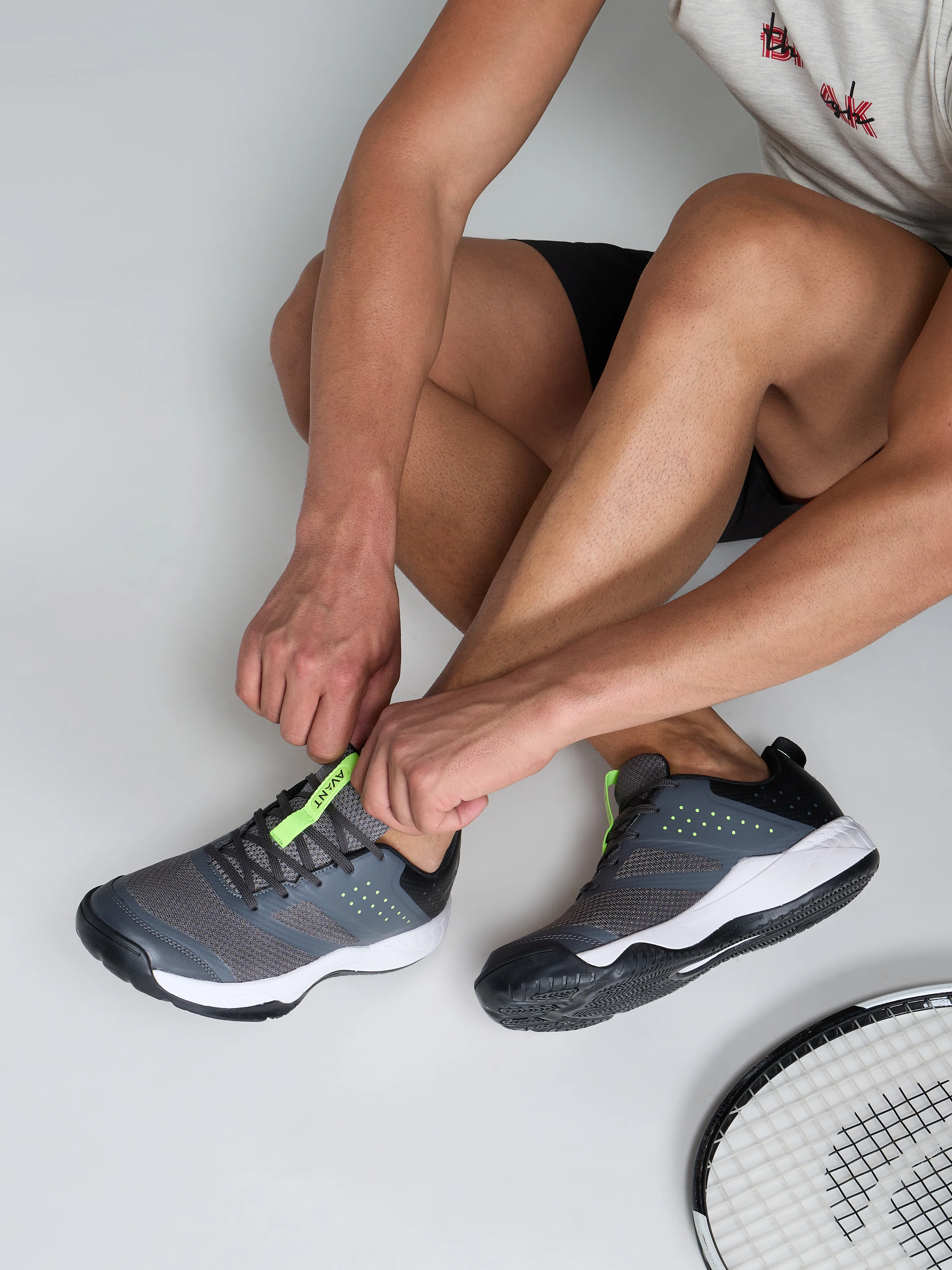 Avant Men's RallyKnit Tennis Shoes - Grey - Image 6