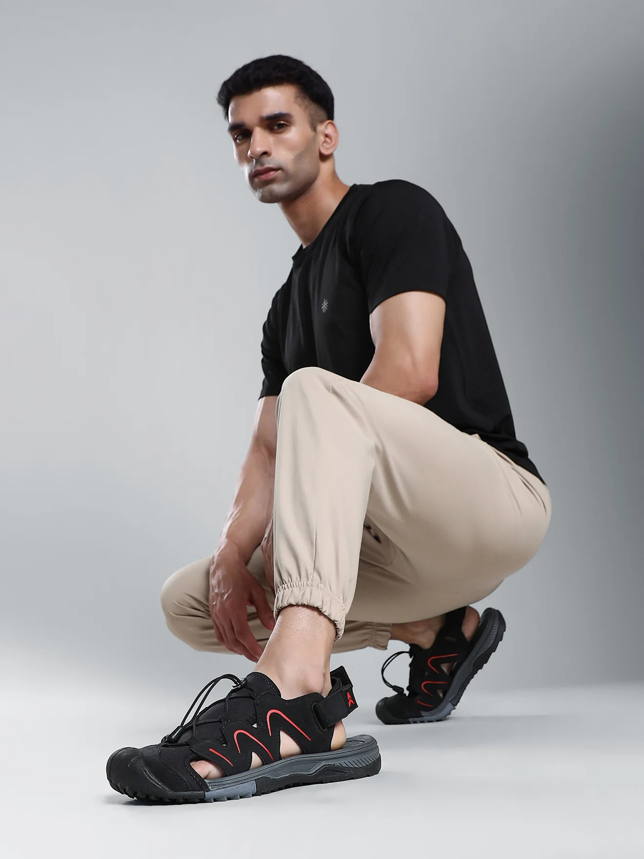 Avant Men's Rampage Casual Sandals - Black - Image 2