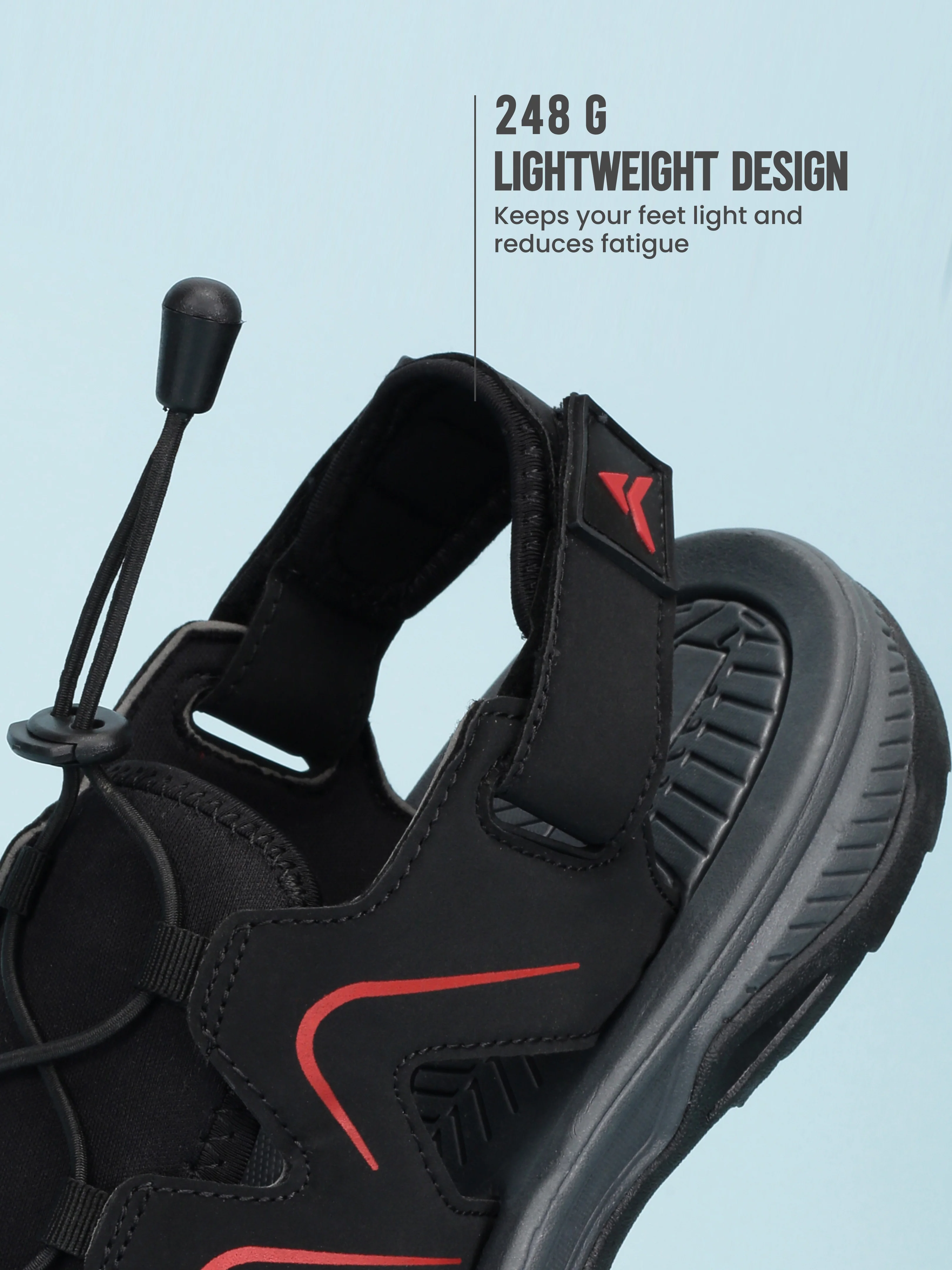 Avant Men's Rampage Casual Sandals - Black - Image 5