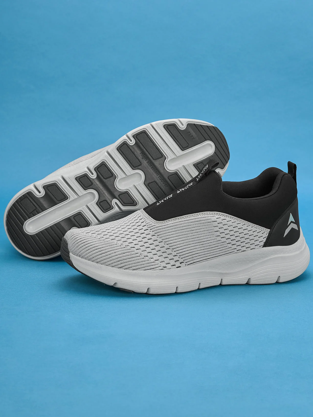 Avant Men's Sigma Slip-On Walking Shoes - Lt.Grey/Black - Image 3