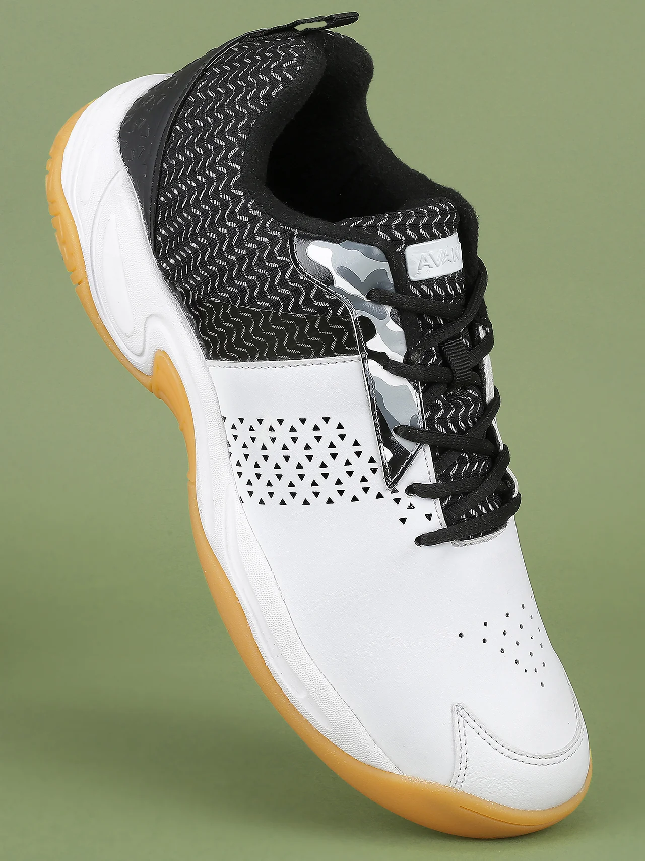 Avant Men's Smash Badminton Shoes - Black/White - Image 3