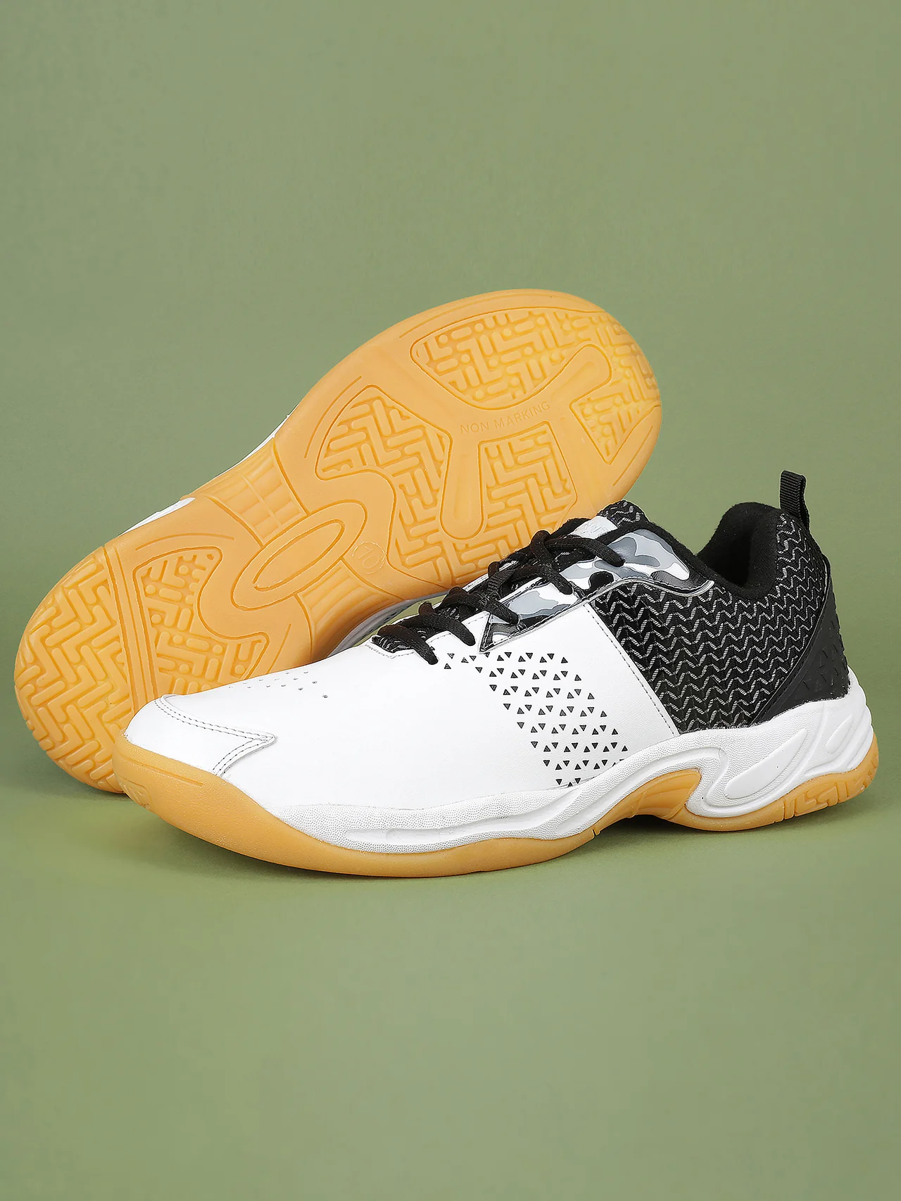 Avant Men's Smash Badminton Shoes - Black/White - Image 5