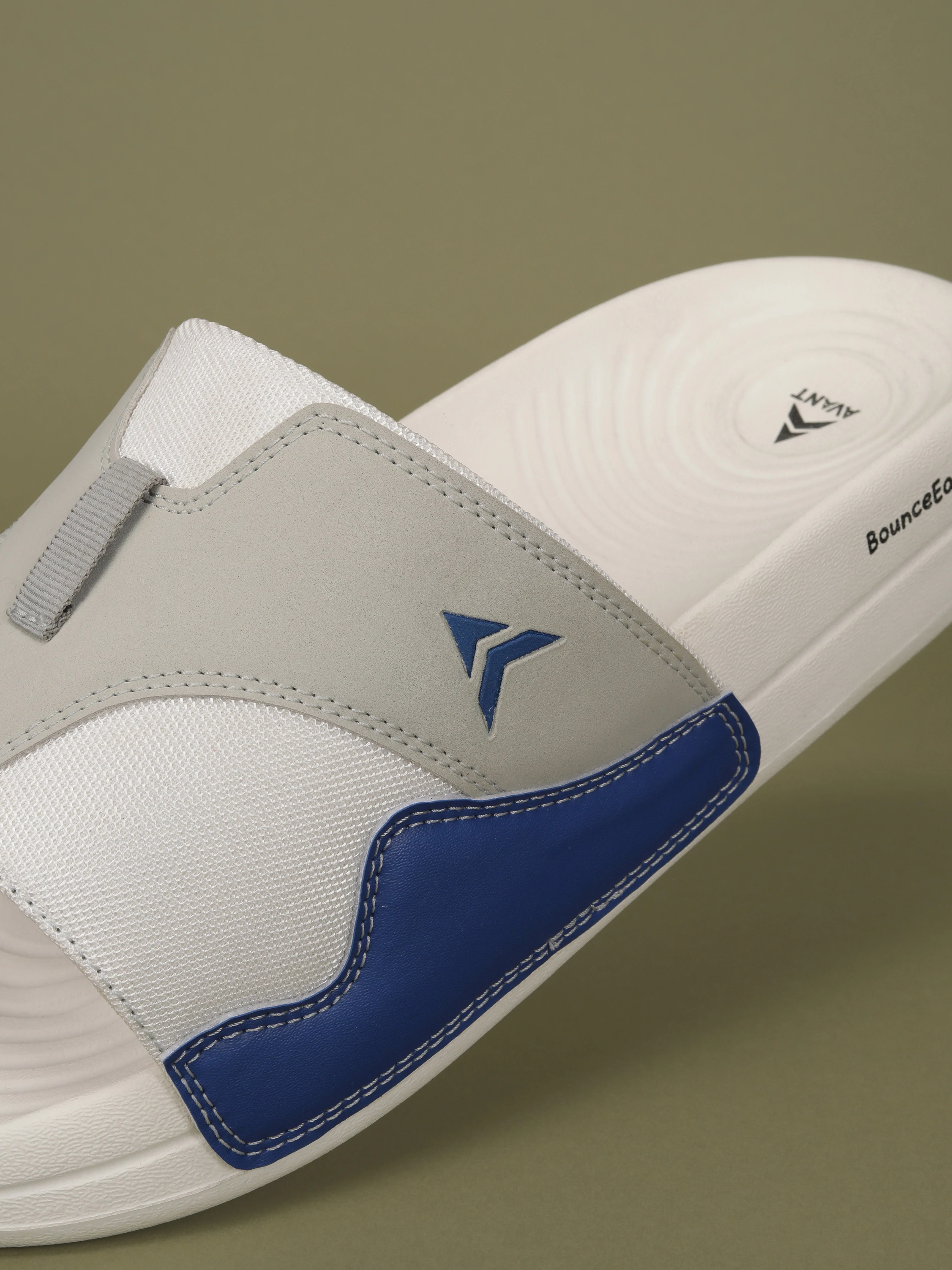 Avant Men's SoftStride Sliders - White/Blue - Image 10
